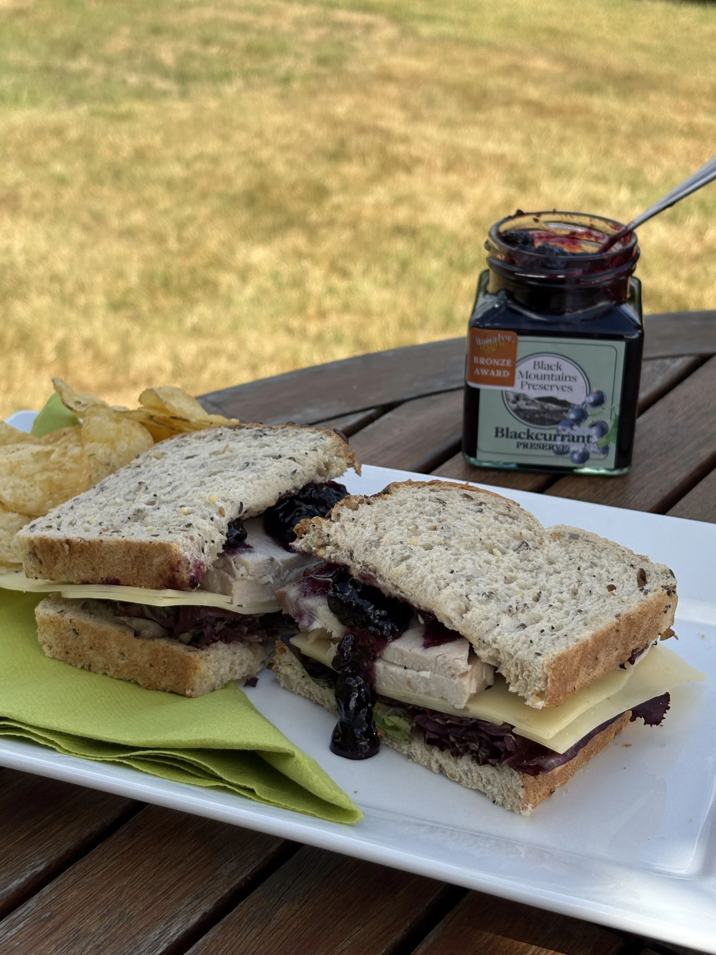 Turkey & Emmantale Cheese with Blackcurrant Preserve.jpg