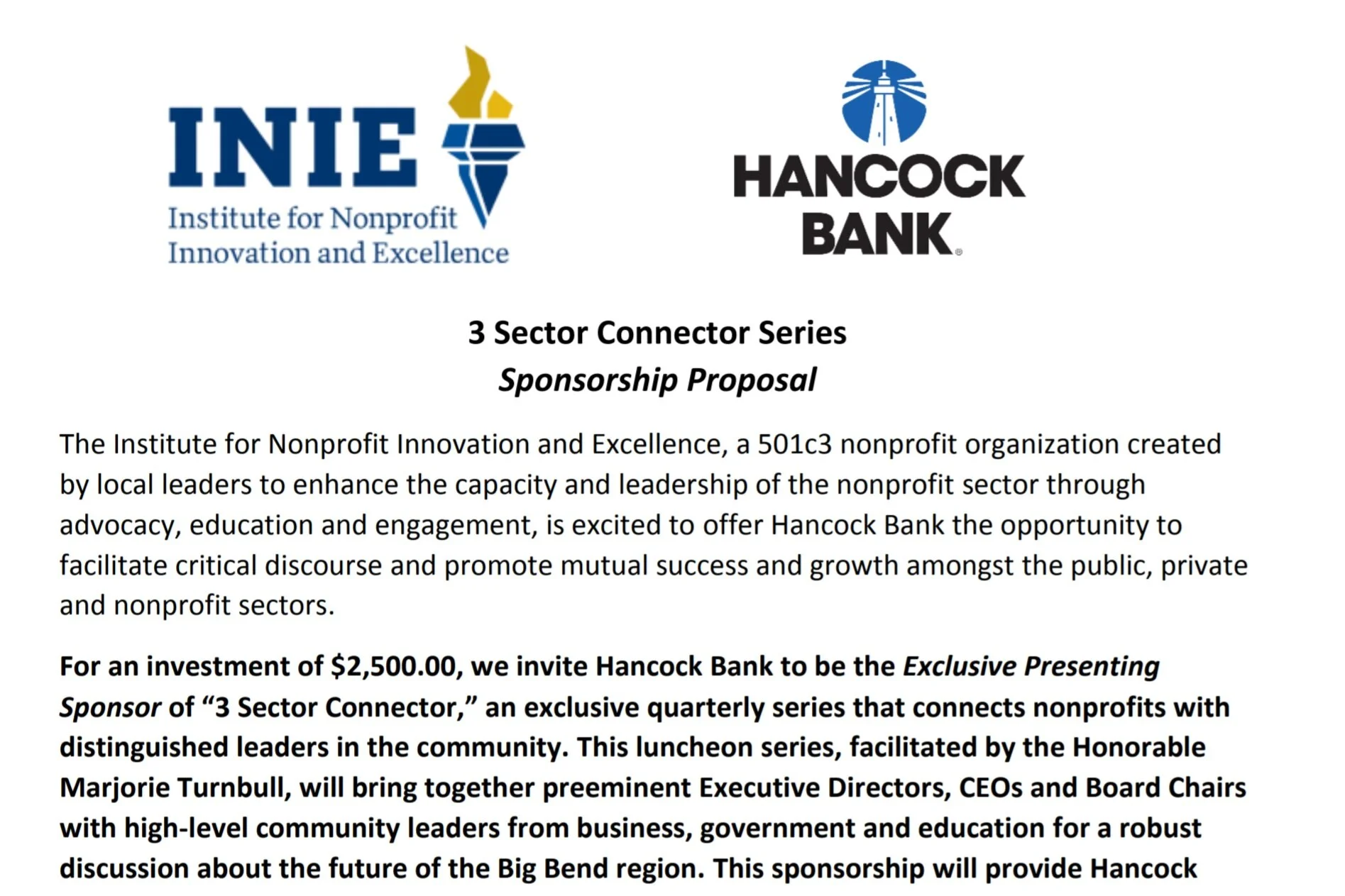 Sponsorship Proposal