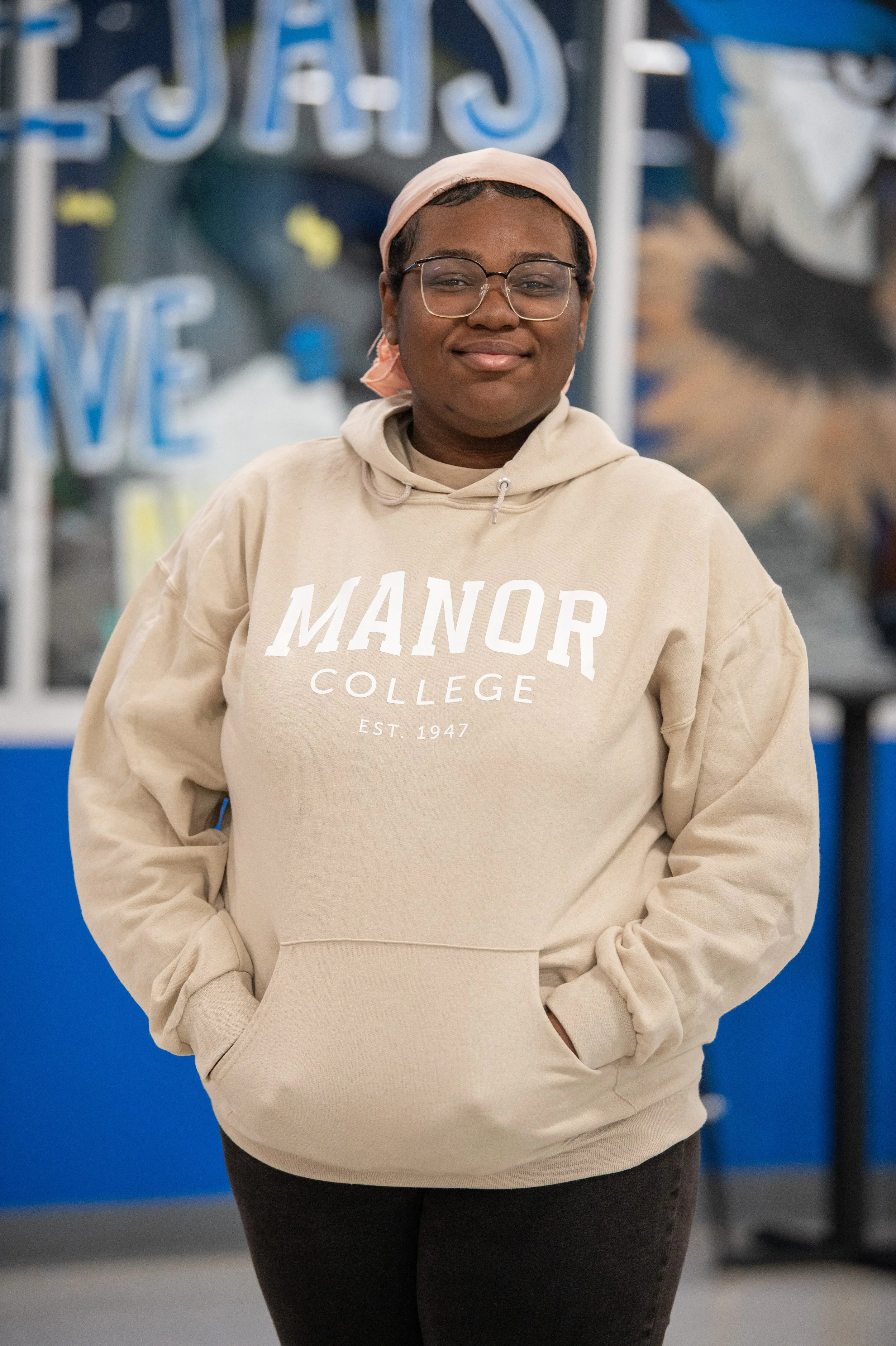 Manor College Est. 1947 Neutral Hoodie