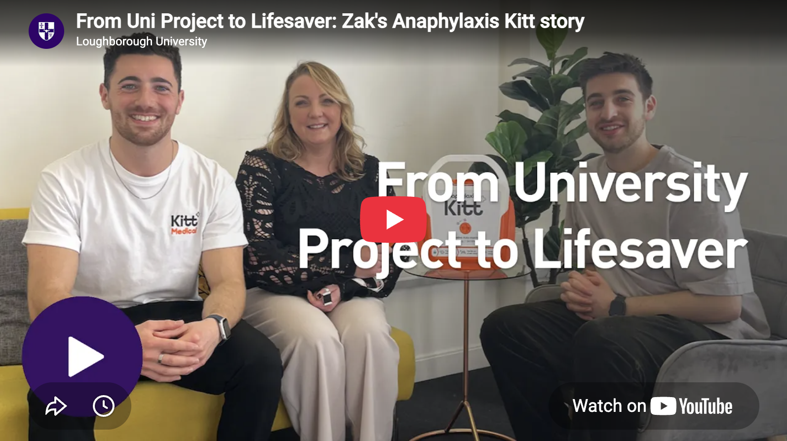 "Student project goes on to treat more than 50 life-threatening allergic reactions"