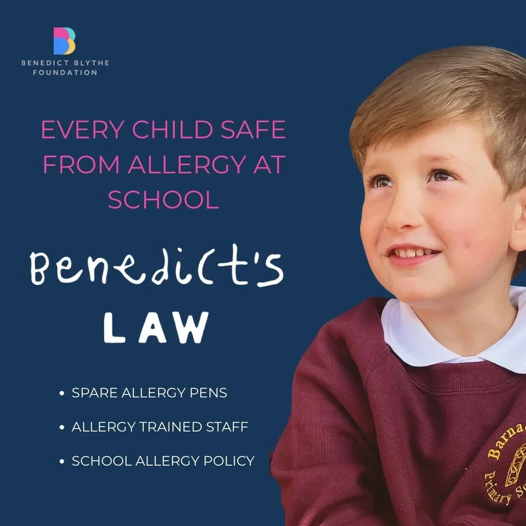 Benedict’s Law (The School Allergy Safety Bill): New Statutory Guidance for UK Schools