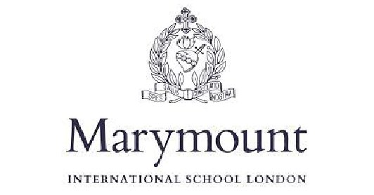 Marymount International School London logo with crest and name.