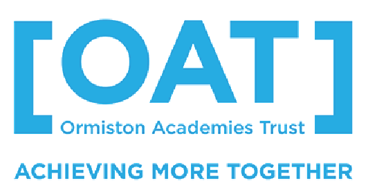 Ormiston Academies Trust logo with the slogan 'Achieving More Together' in blue text.