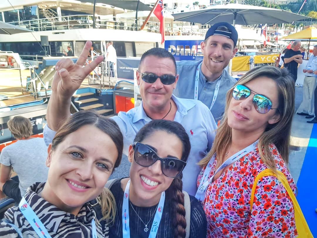 One year ago we were attending the 29th Monaco Yacht Show. As most of the events, this year the MYS has been cancelled because the Covid-19 Pandemic.
We want to keep our best smiles waiting next year to participate again to this great superyacht show