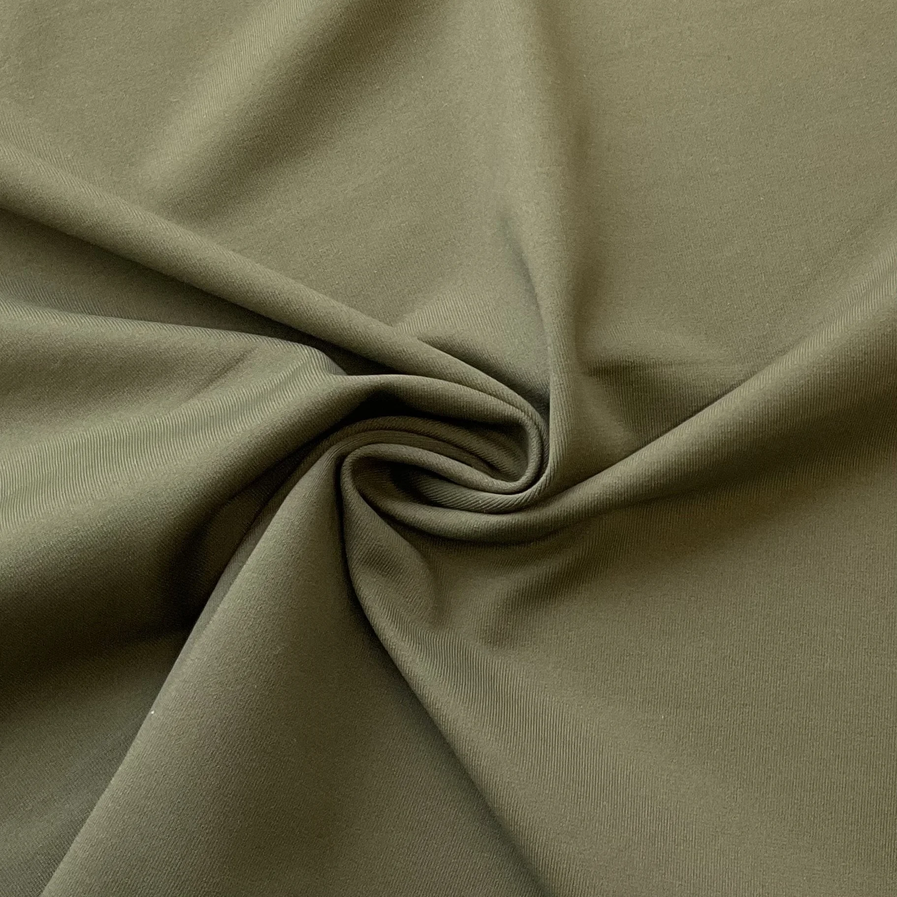 End of Roll Khaki Lightweight Lycra Jersey 3.3m