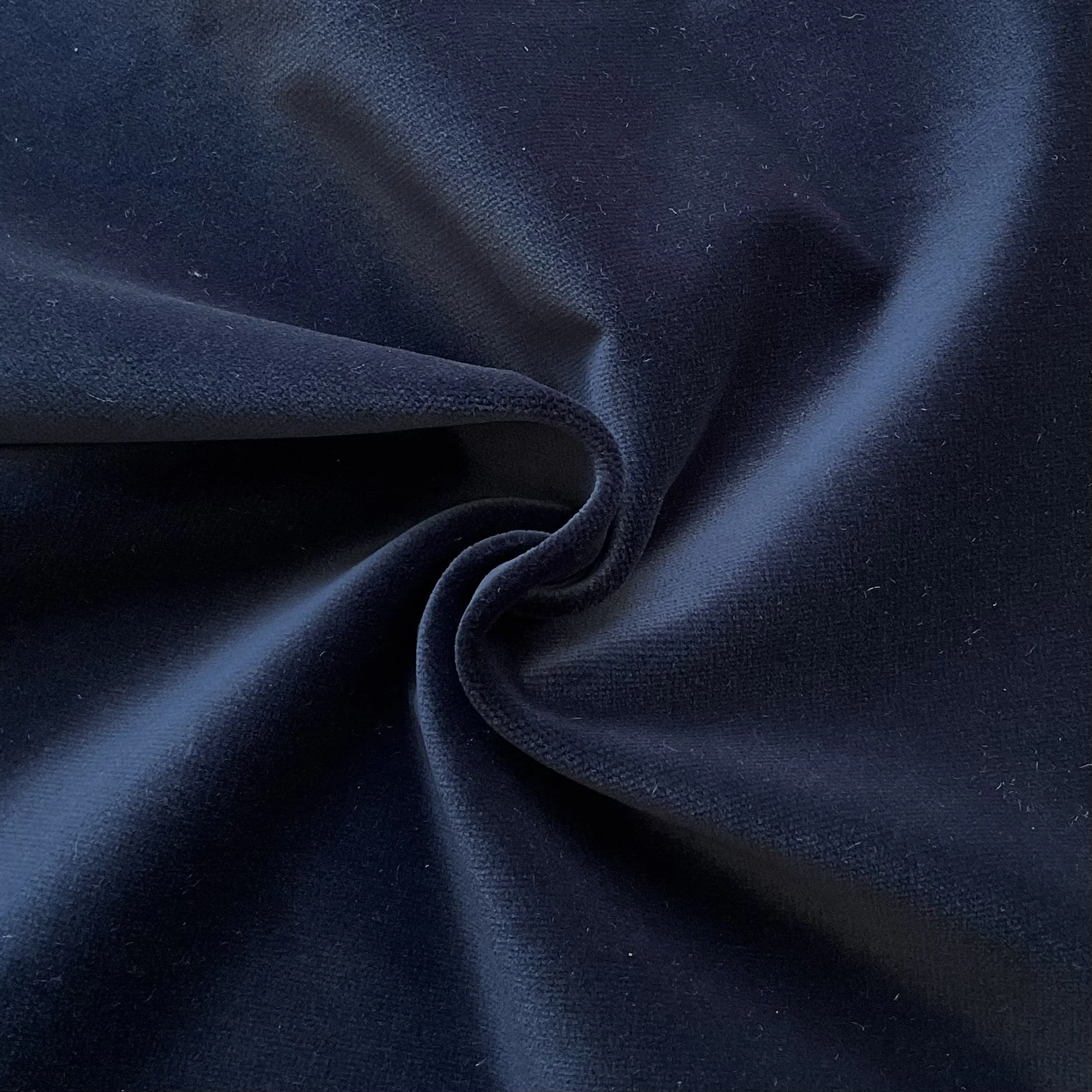 Deep Navy Heavy Velvet