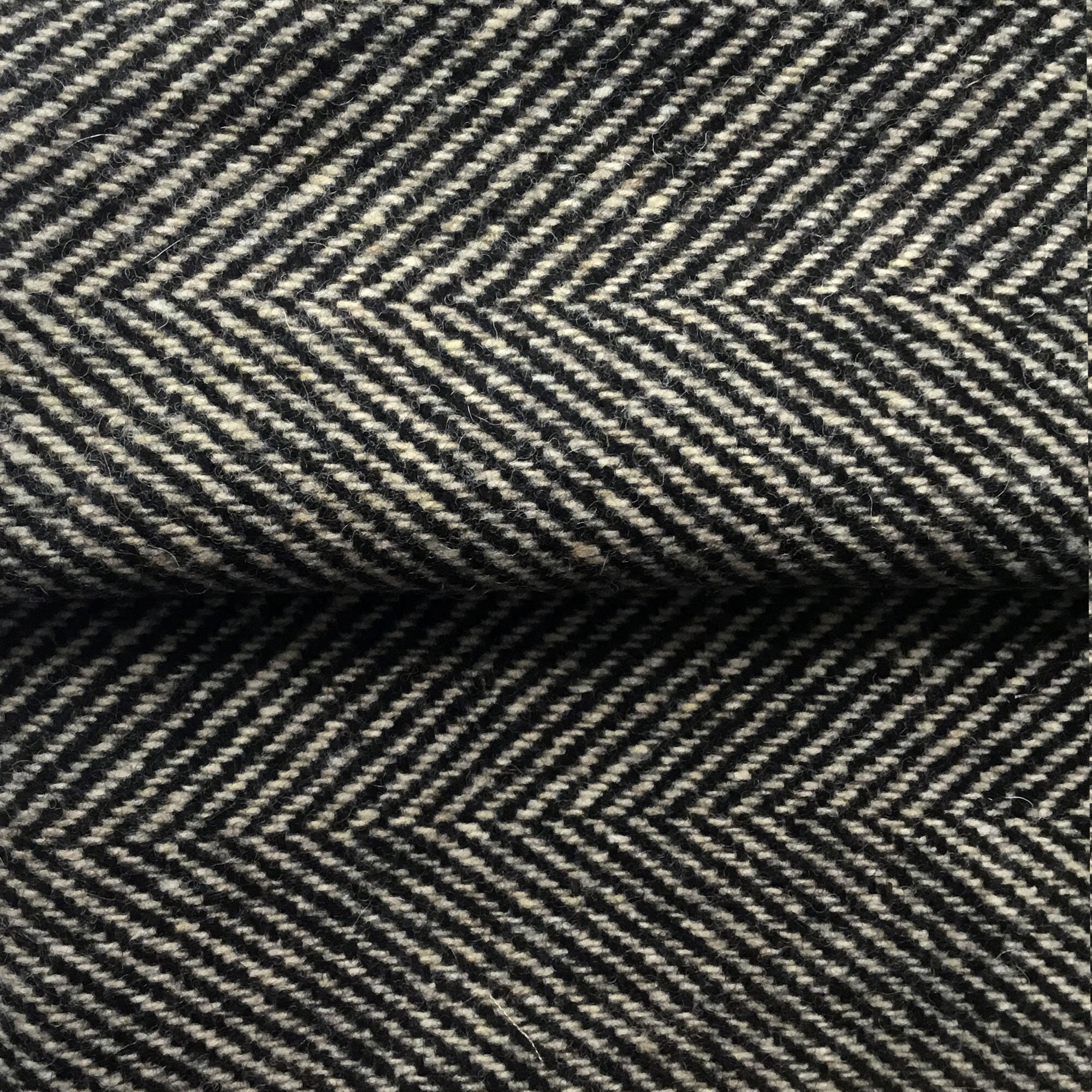 Charcoal/Black Twill Stripe Double Faced Wool — Misan Store