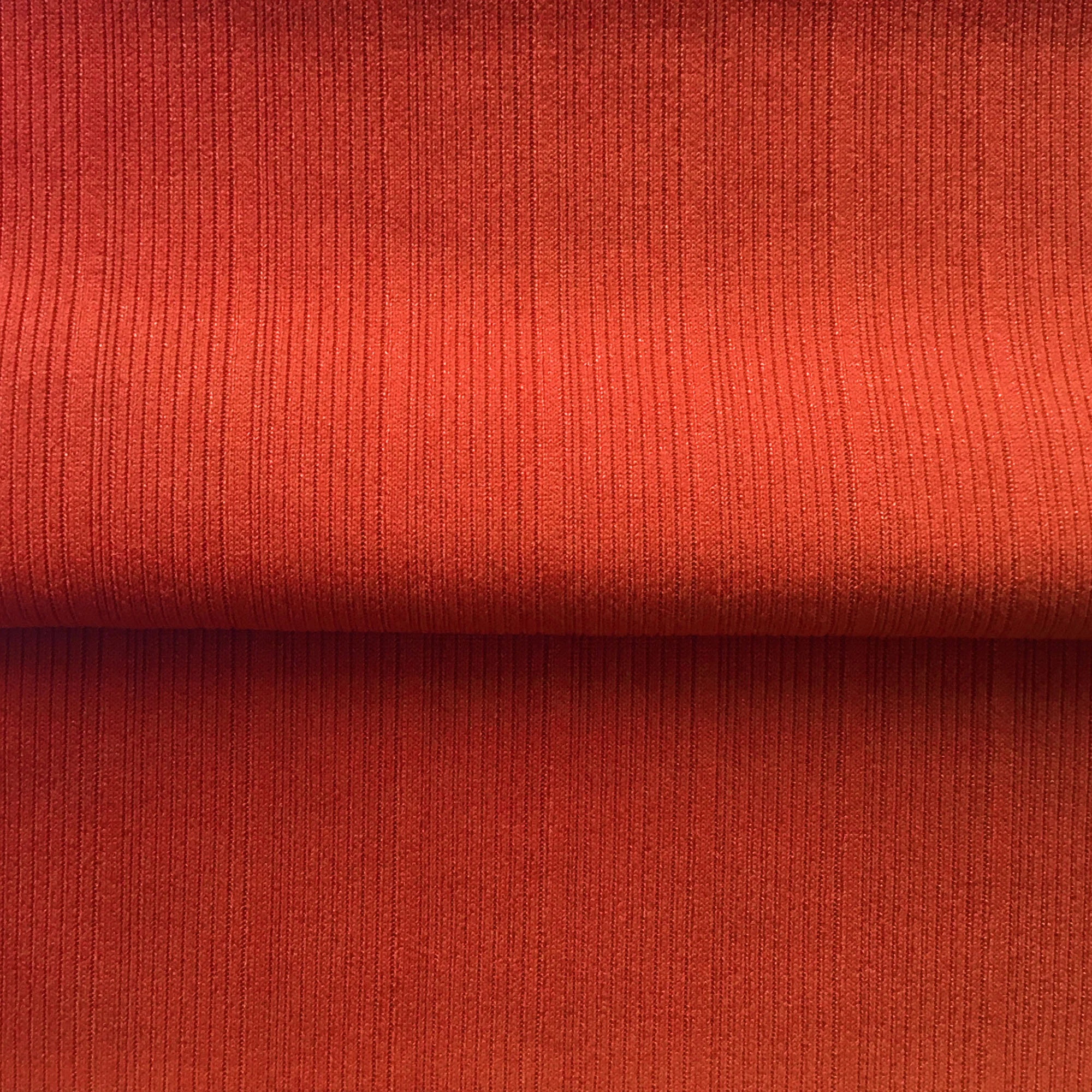 Rust Ribbed Jersey