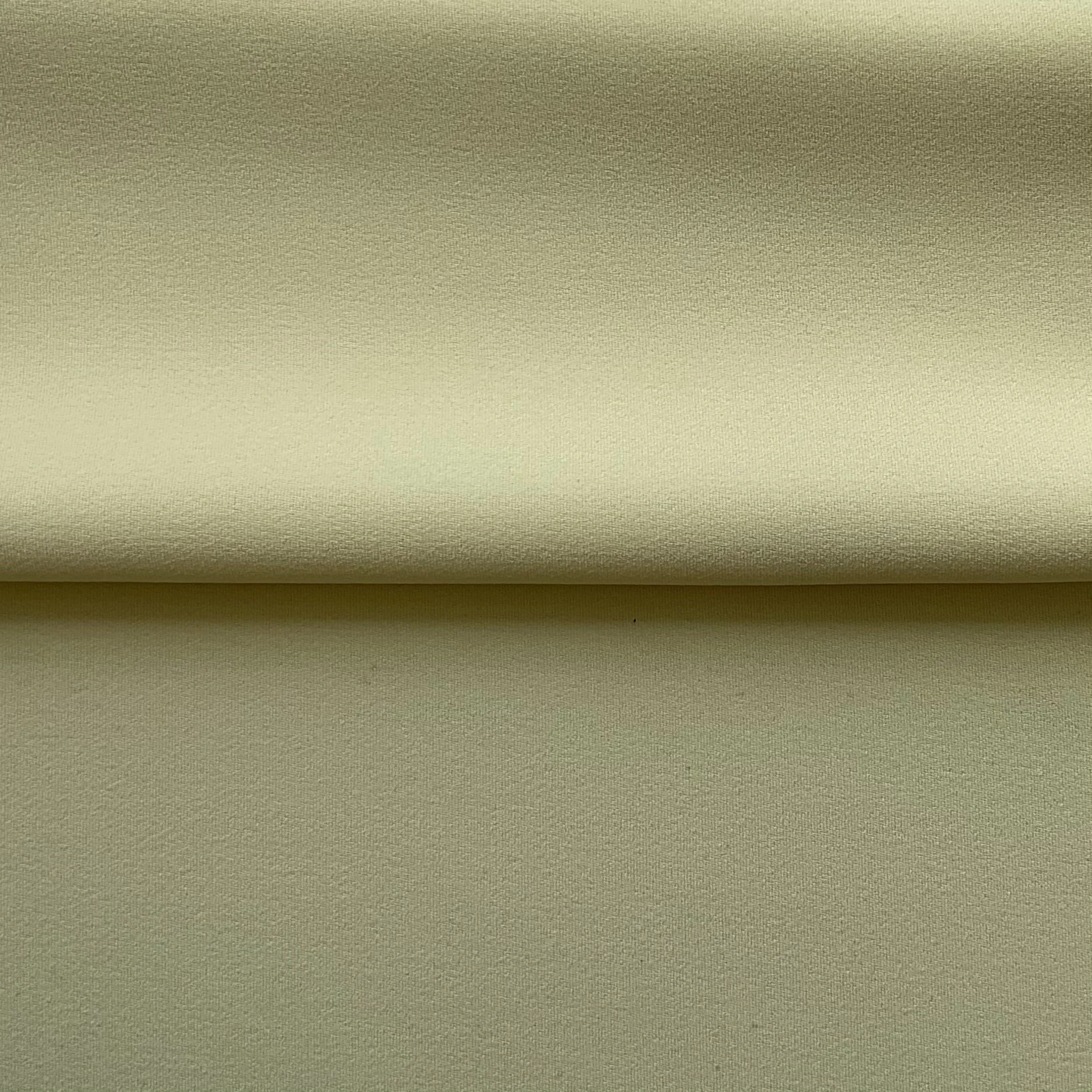Pale yellow Wool Crepe