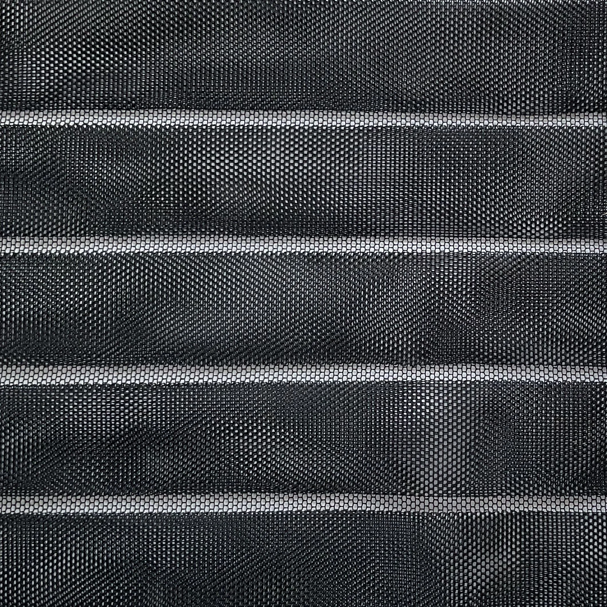 Black Pleated Nylon Soft Tulle
