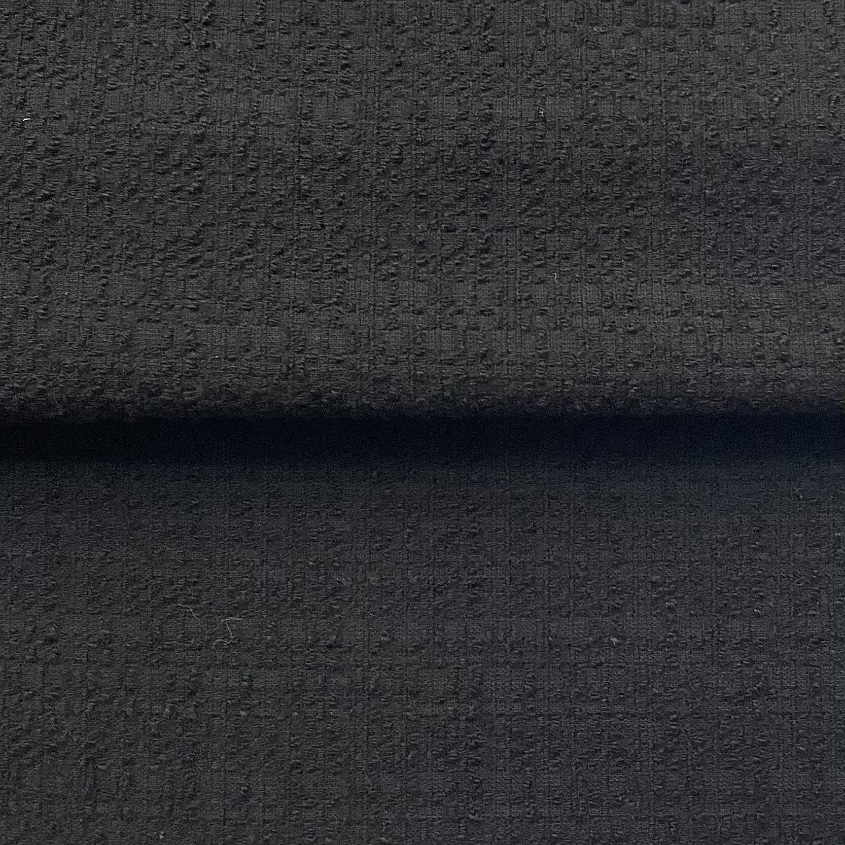 Black Boucle Wool