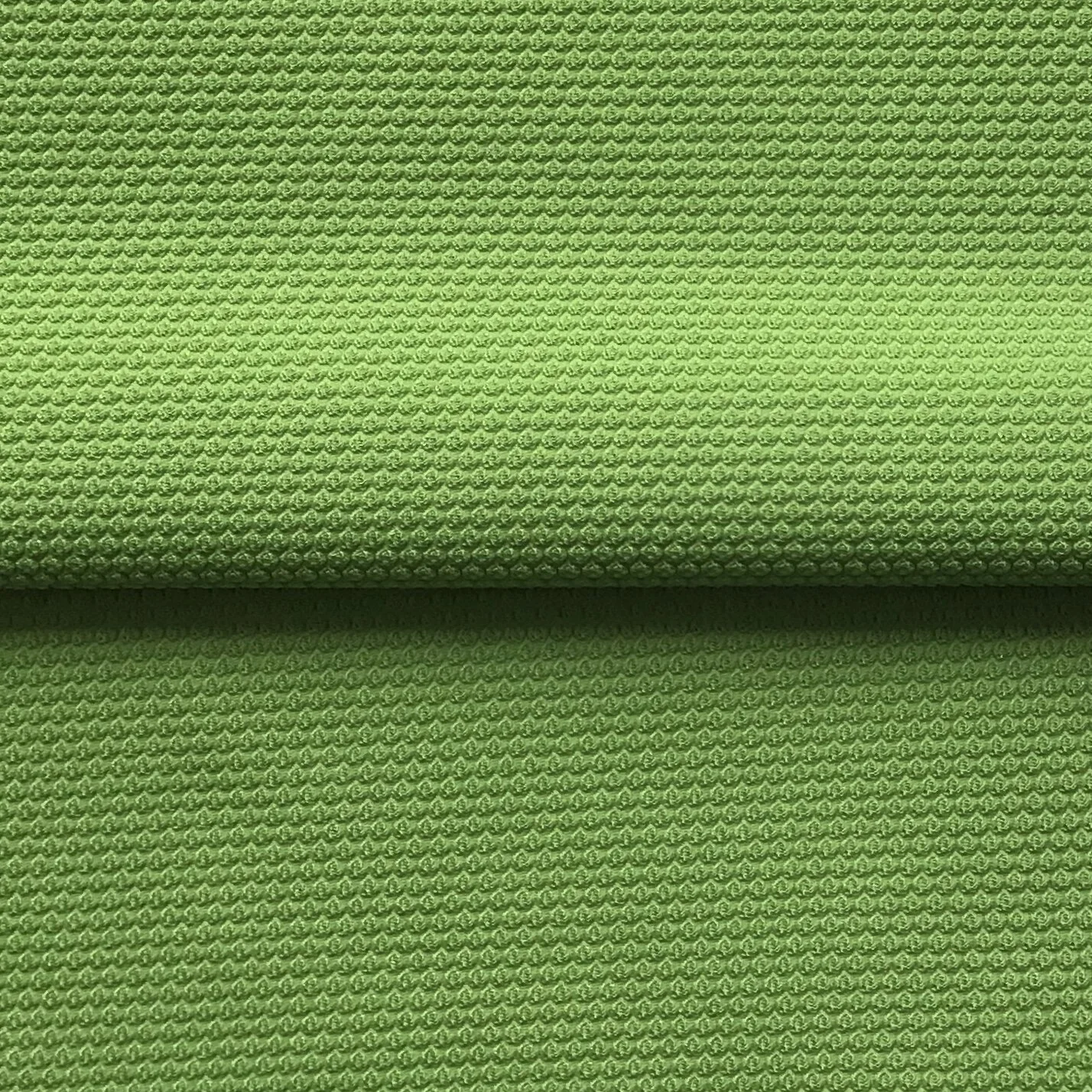Green Textured Mesh Technical Fabric