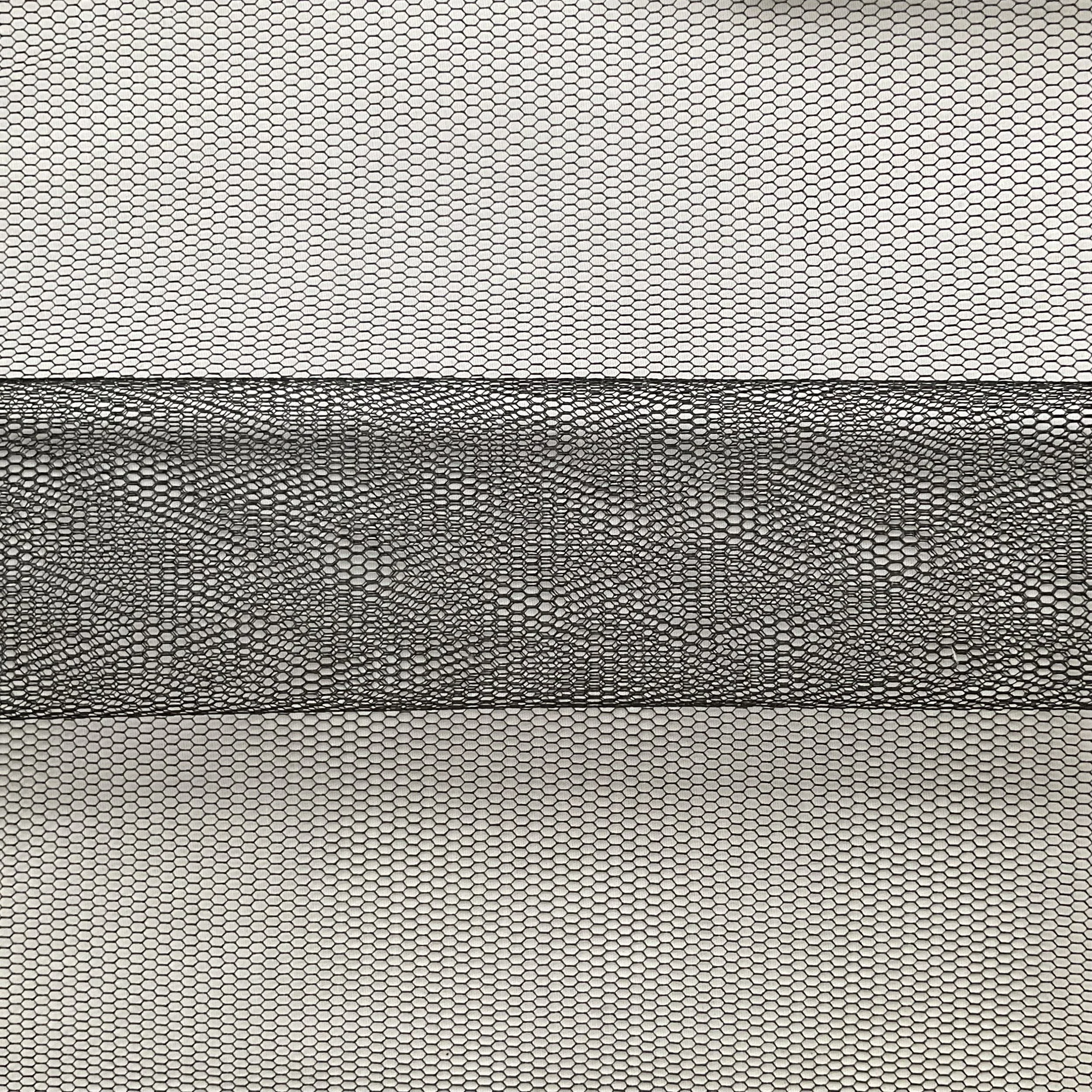 End of Roll Black Net Tulle 5.5m