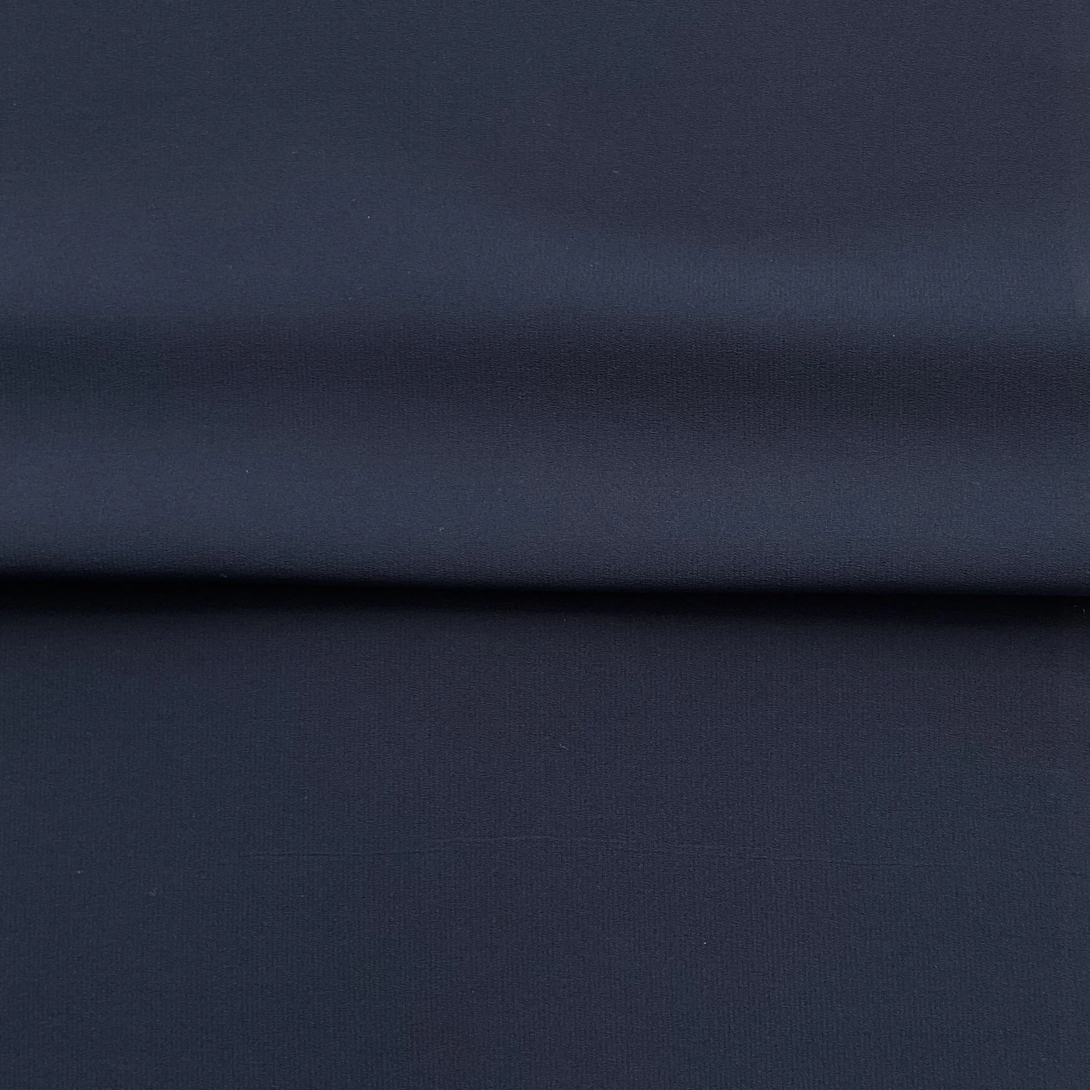 End of Roll Navy Silk Crepe de Chine 4m