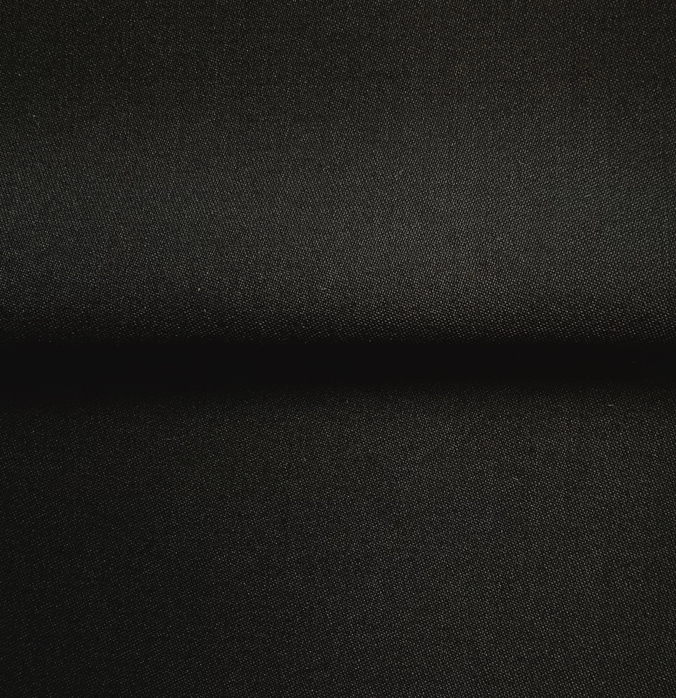 Black Crisp Mid-weight Worsted Wool Suiting