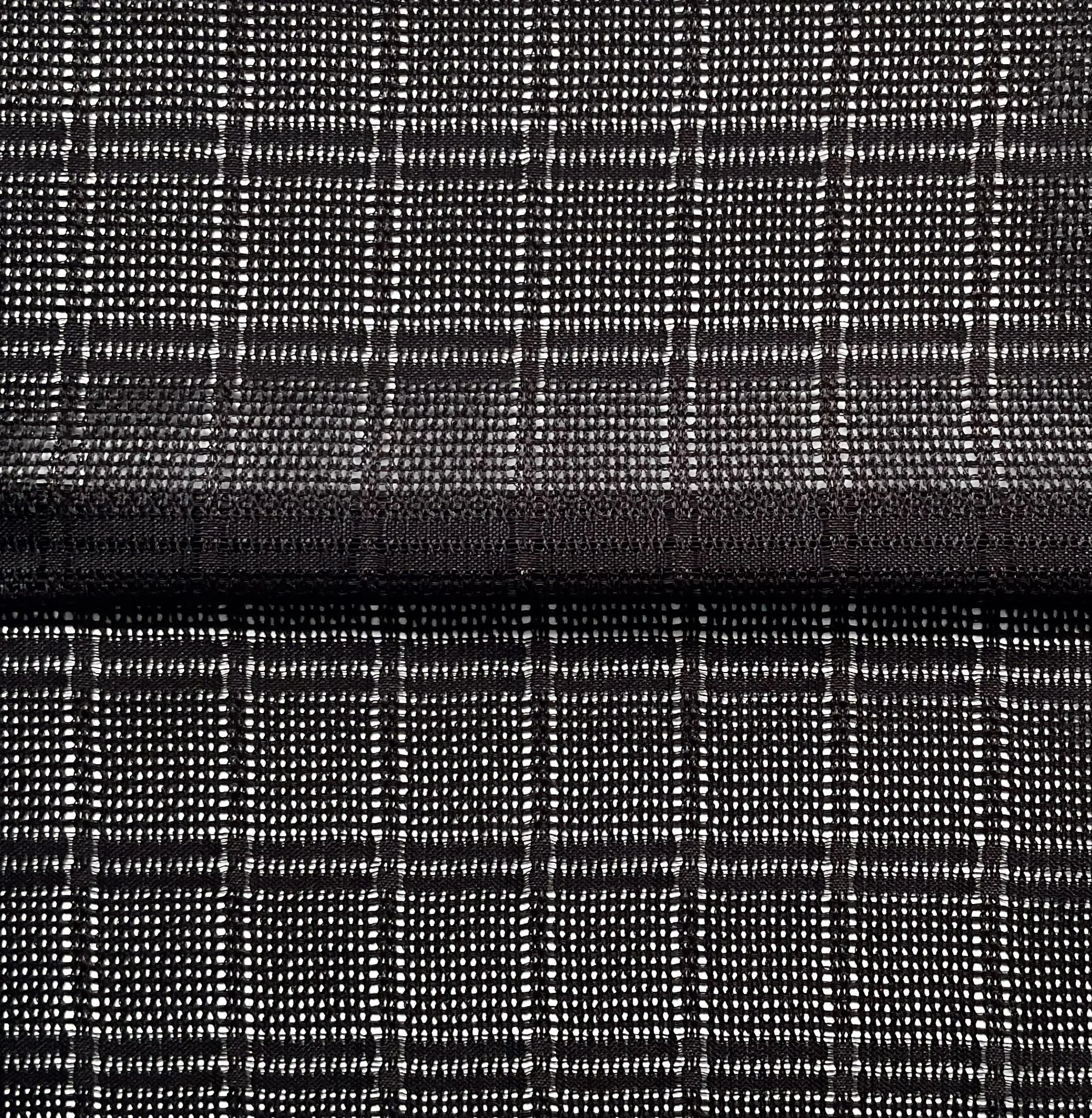 Black Woven Technical Mesh