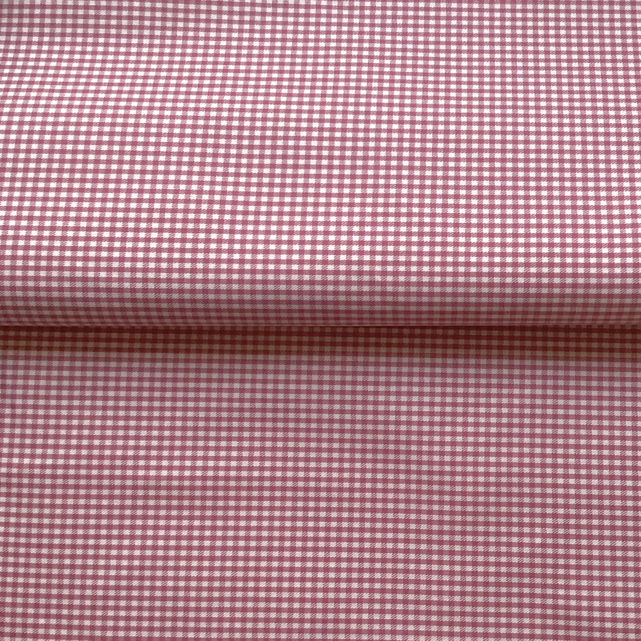 Pink Gingham Check Cotton