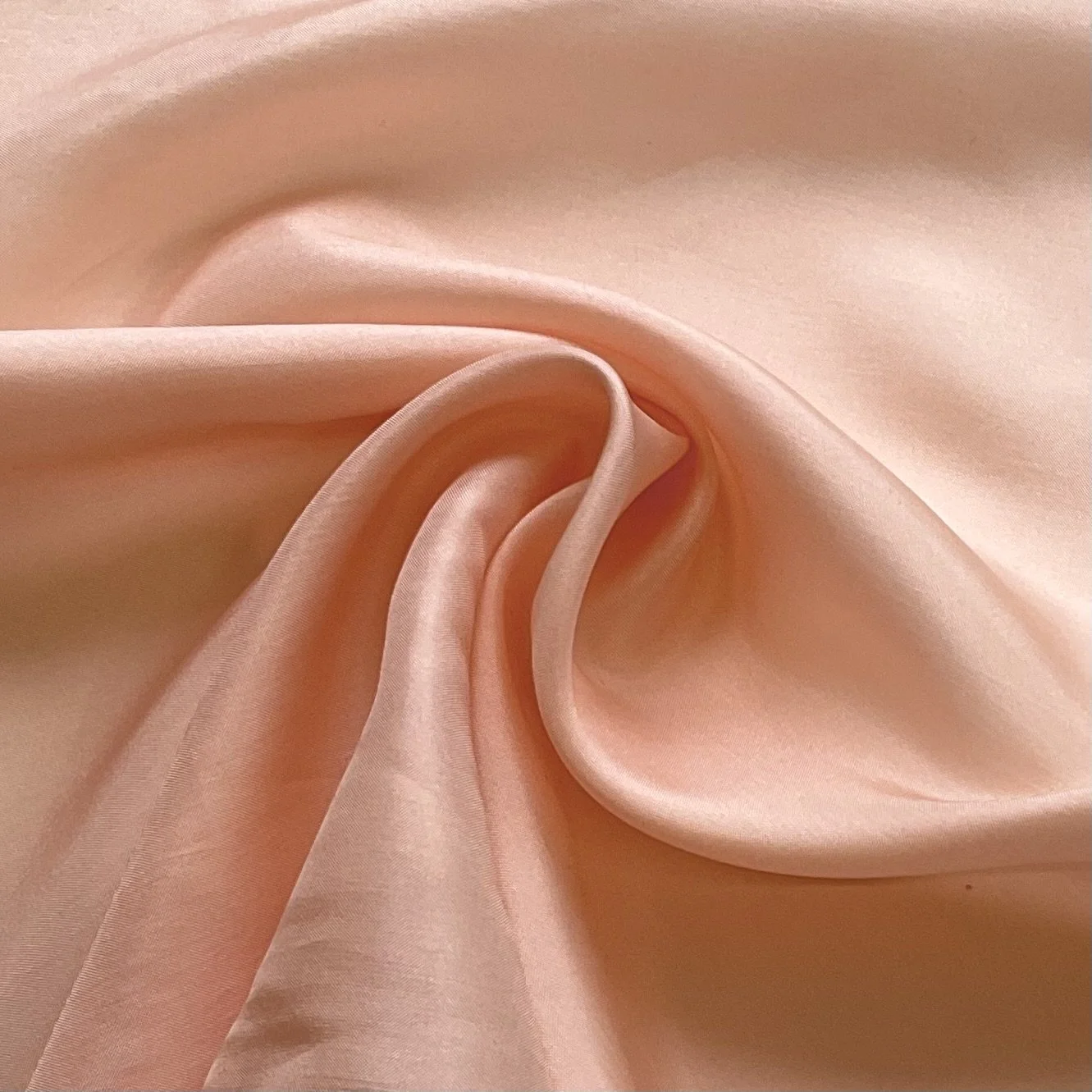 End of Roll Light Salmon Silk Habotai 4.5m
