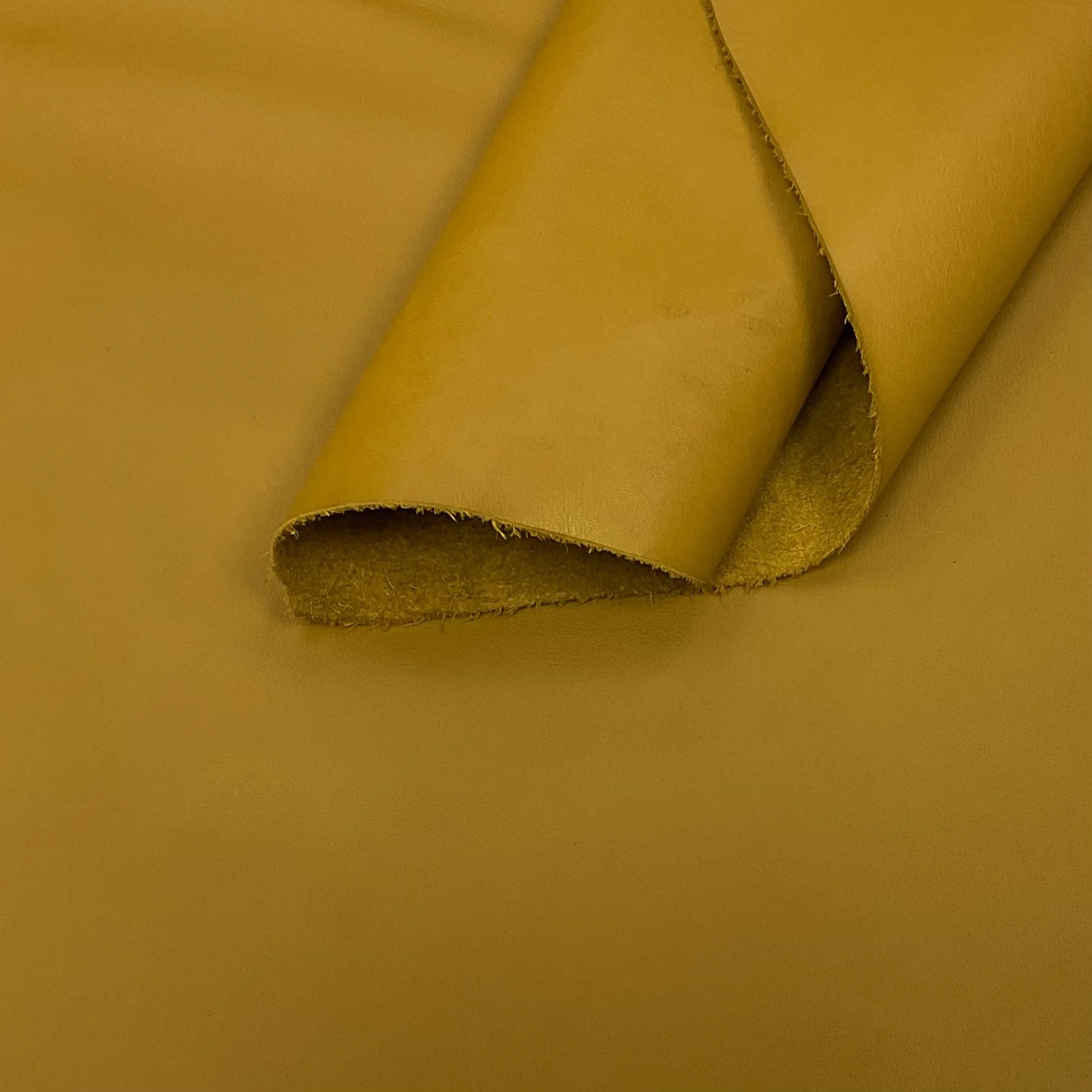 Mustard Italian Leather Hide