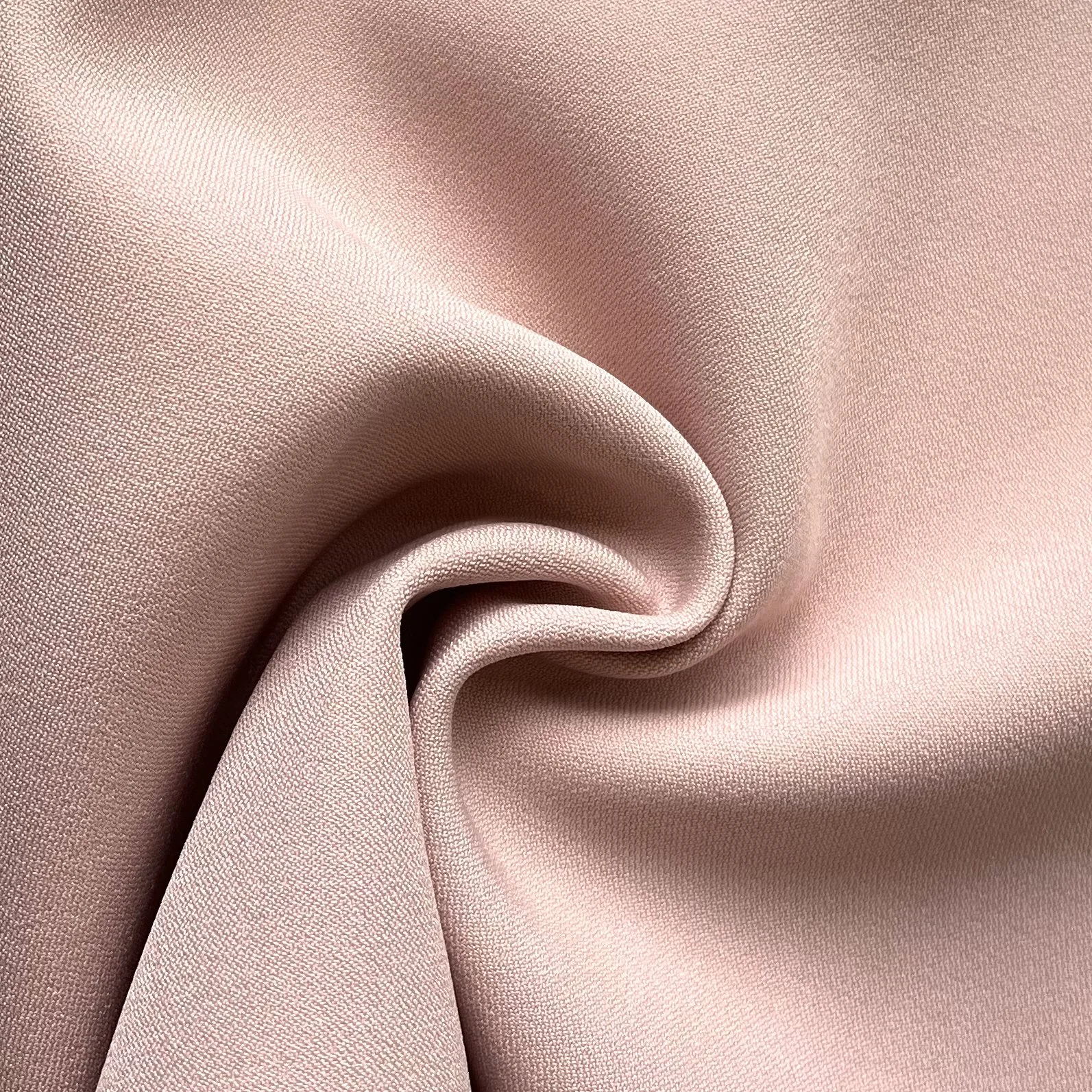 End of Roll Dusty Pink Poly Acetate Heavy Crepe 4.5m