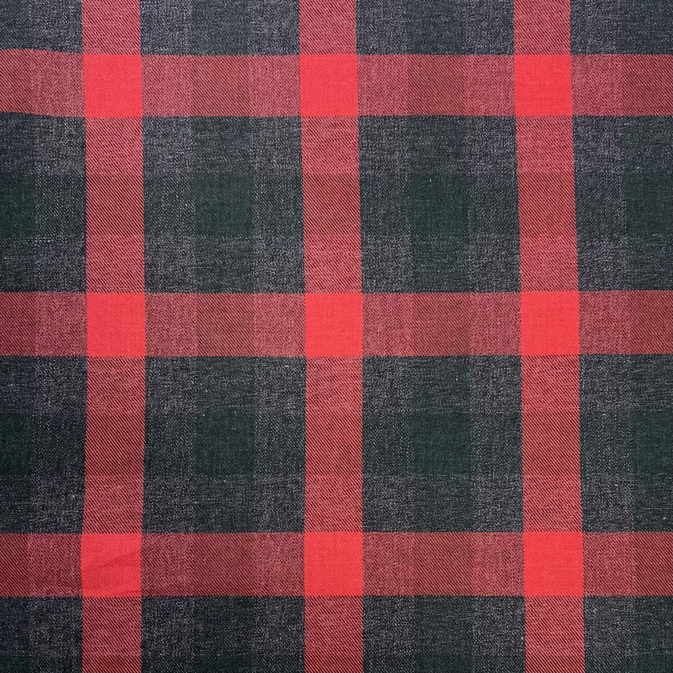 Red/Grey Cotton Check