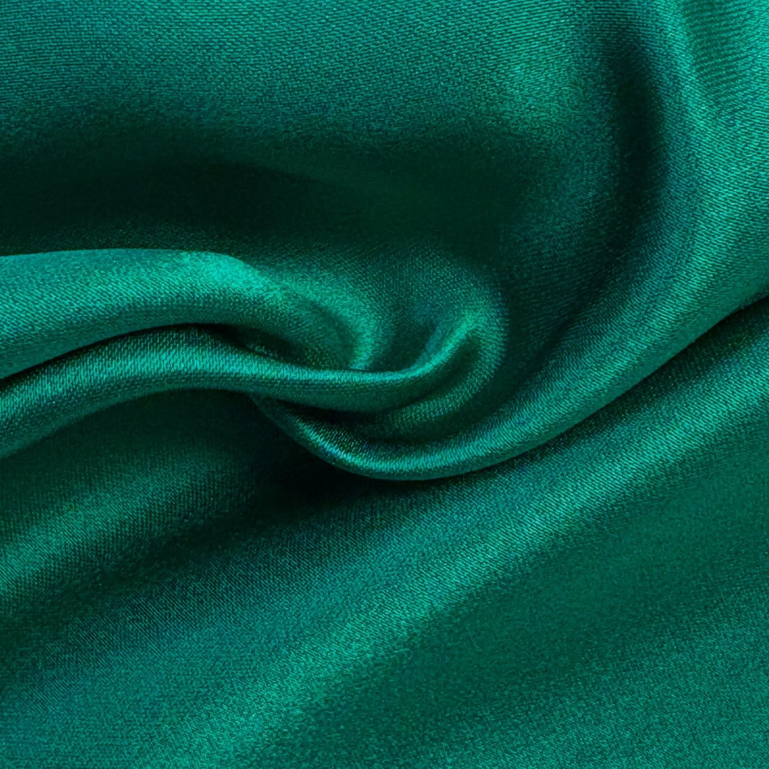Emerald Green Double Duchess Silk Satin