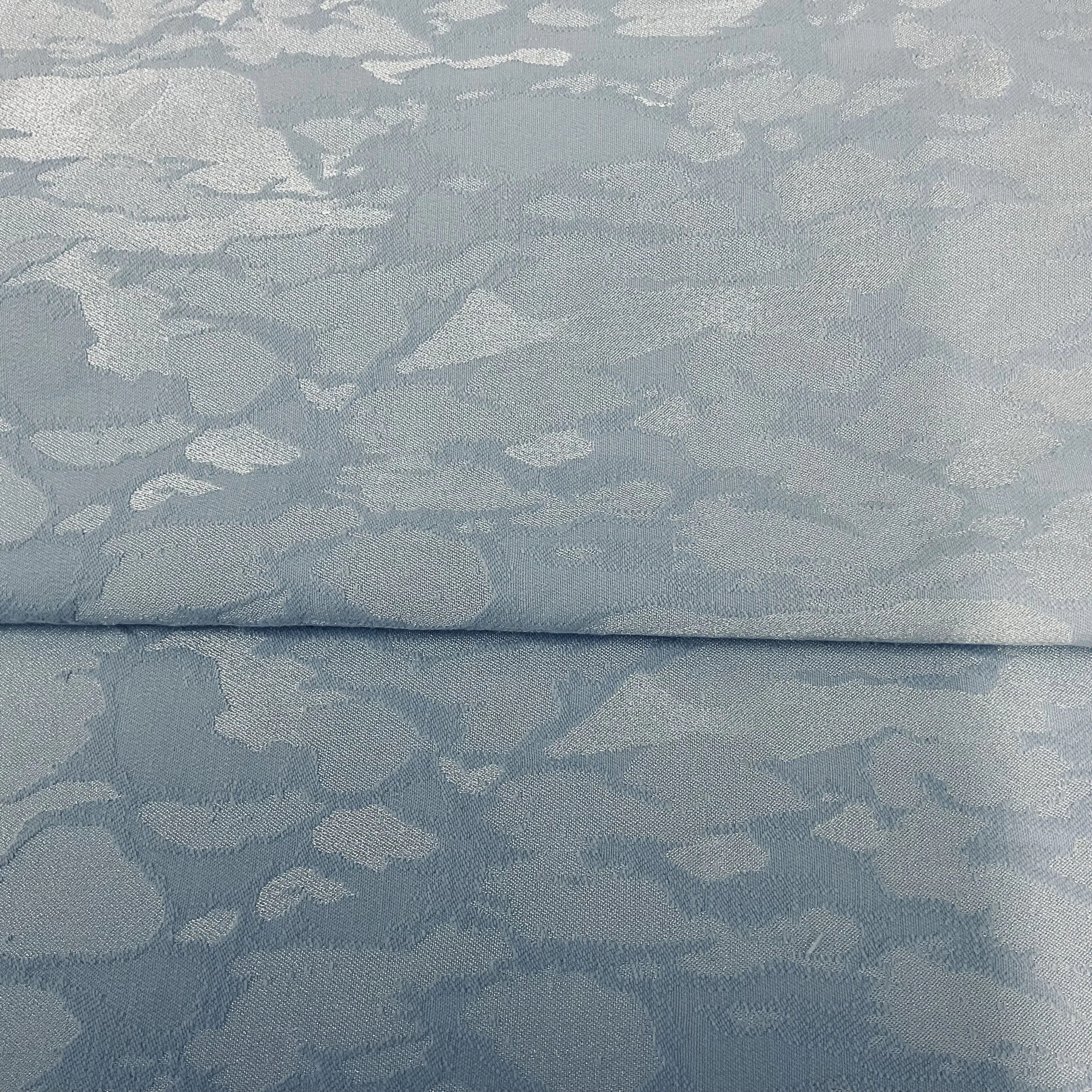 Pale Blue Abstract Jacquard