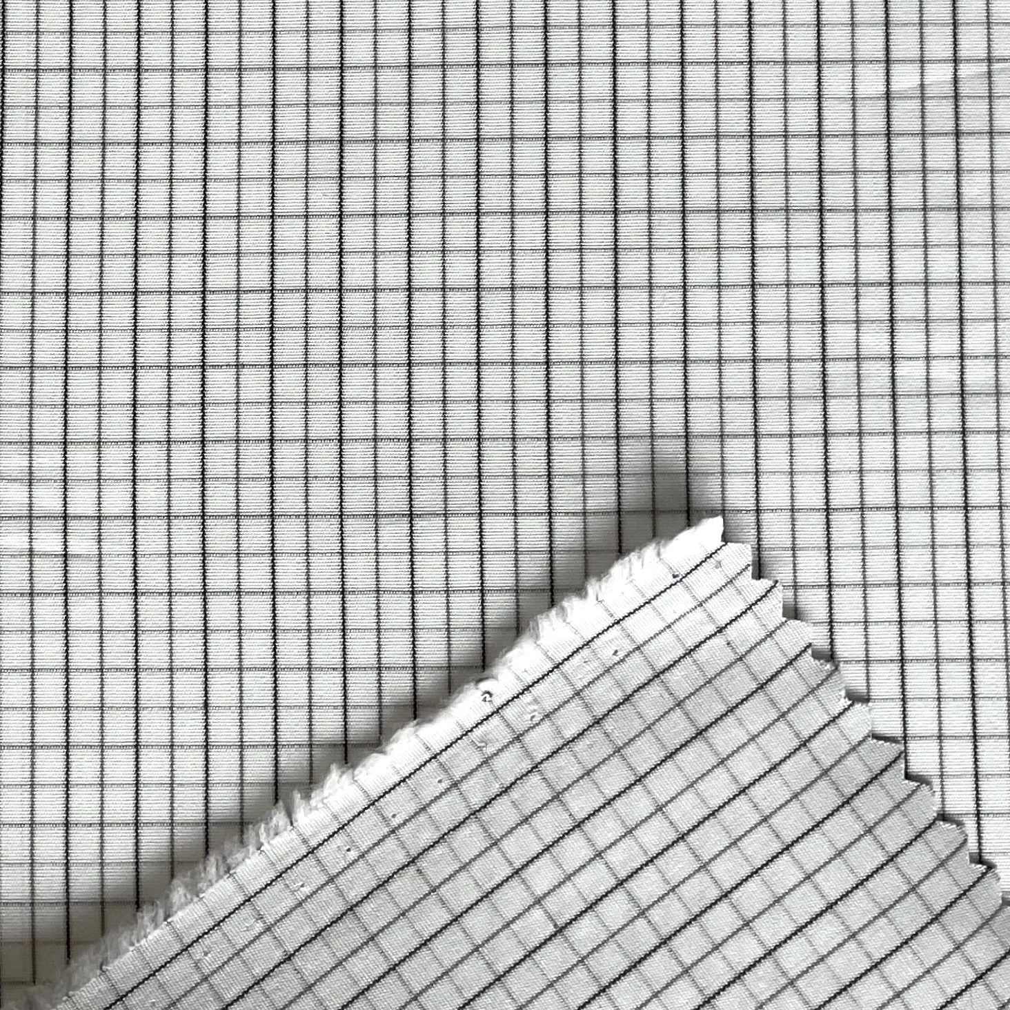 White/ Grey & Khaki Check Cotton Shirting