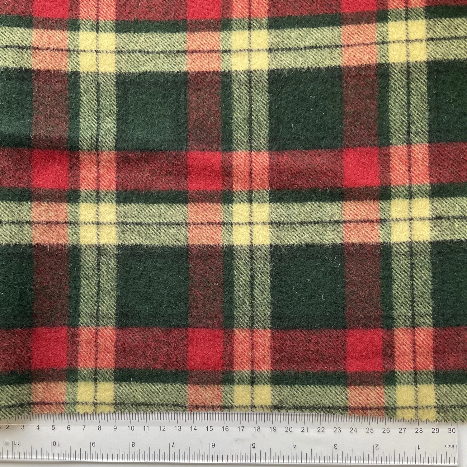 Red, Green & Yellow Tartan Plaid Wool — Misan Store 