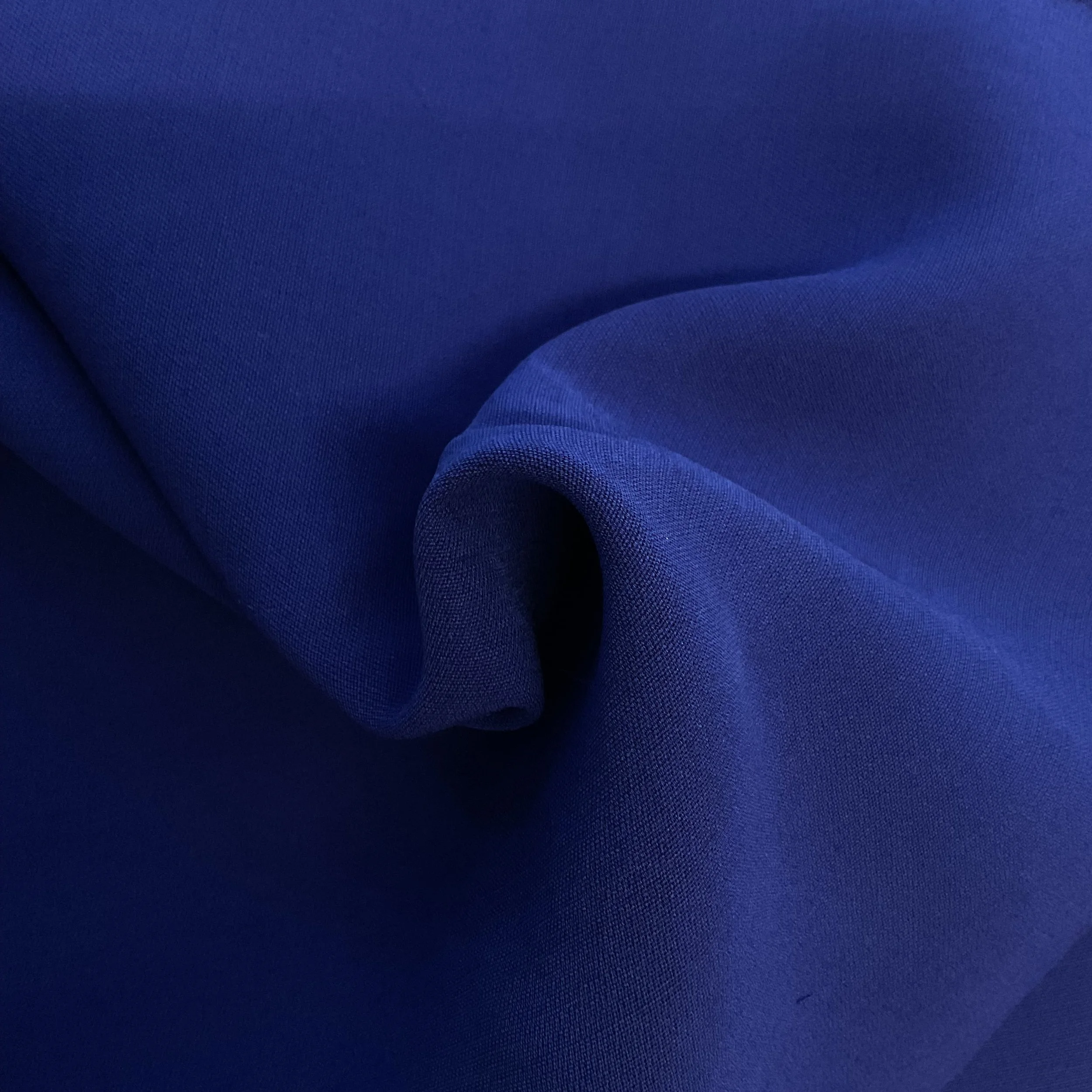 Klein Blue Silk/Wool Italian Crepe