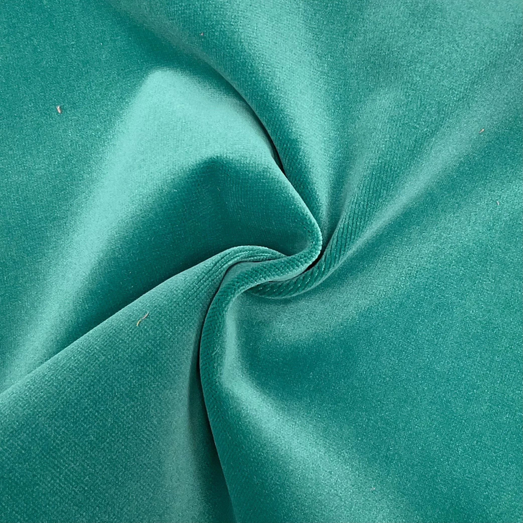 Vibrant Marine Teal Soft Furnishing Velvet