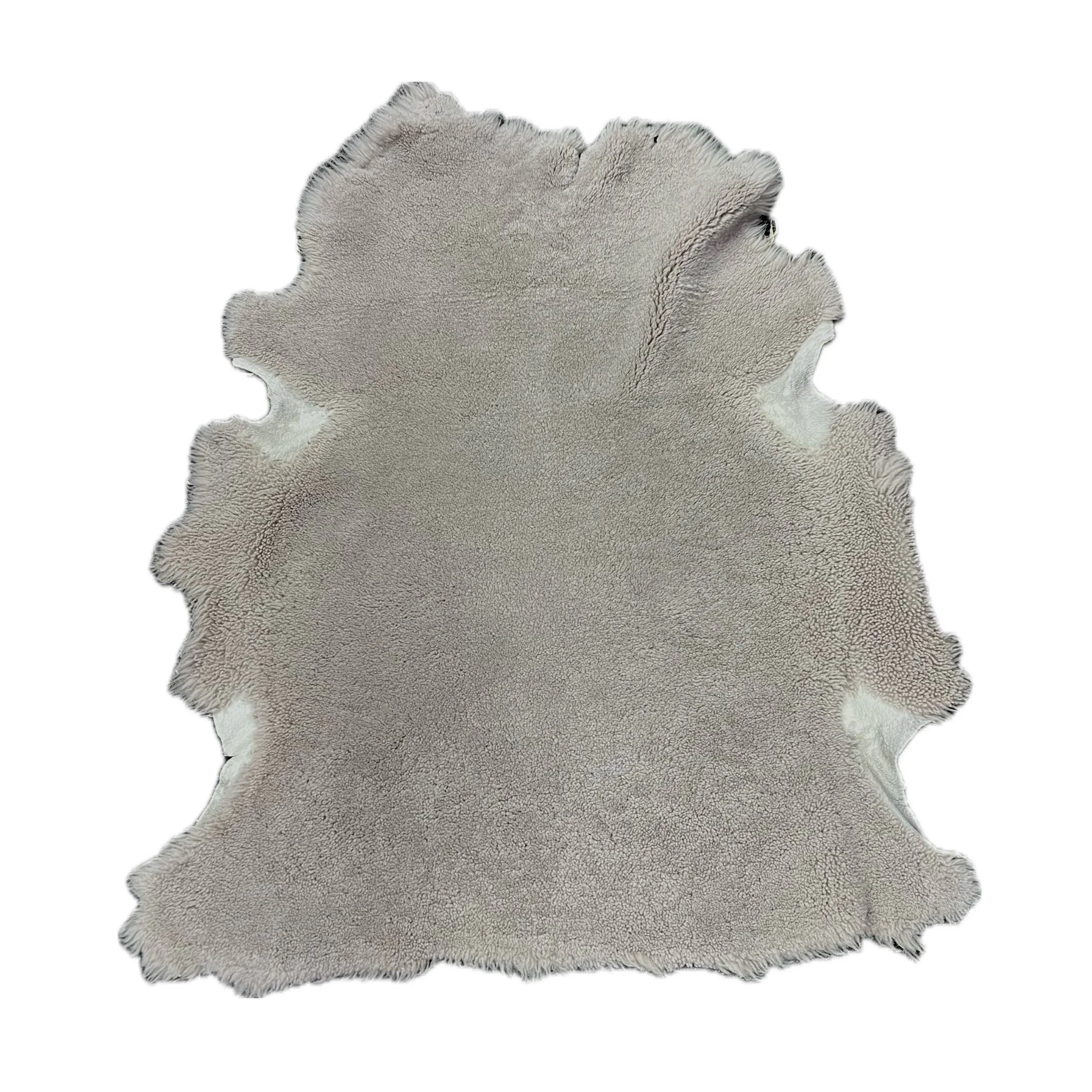 Stone Short Curly Merino Premium Suede Back Shearling
