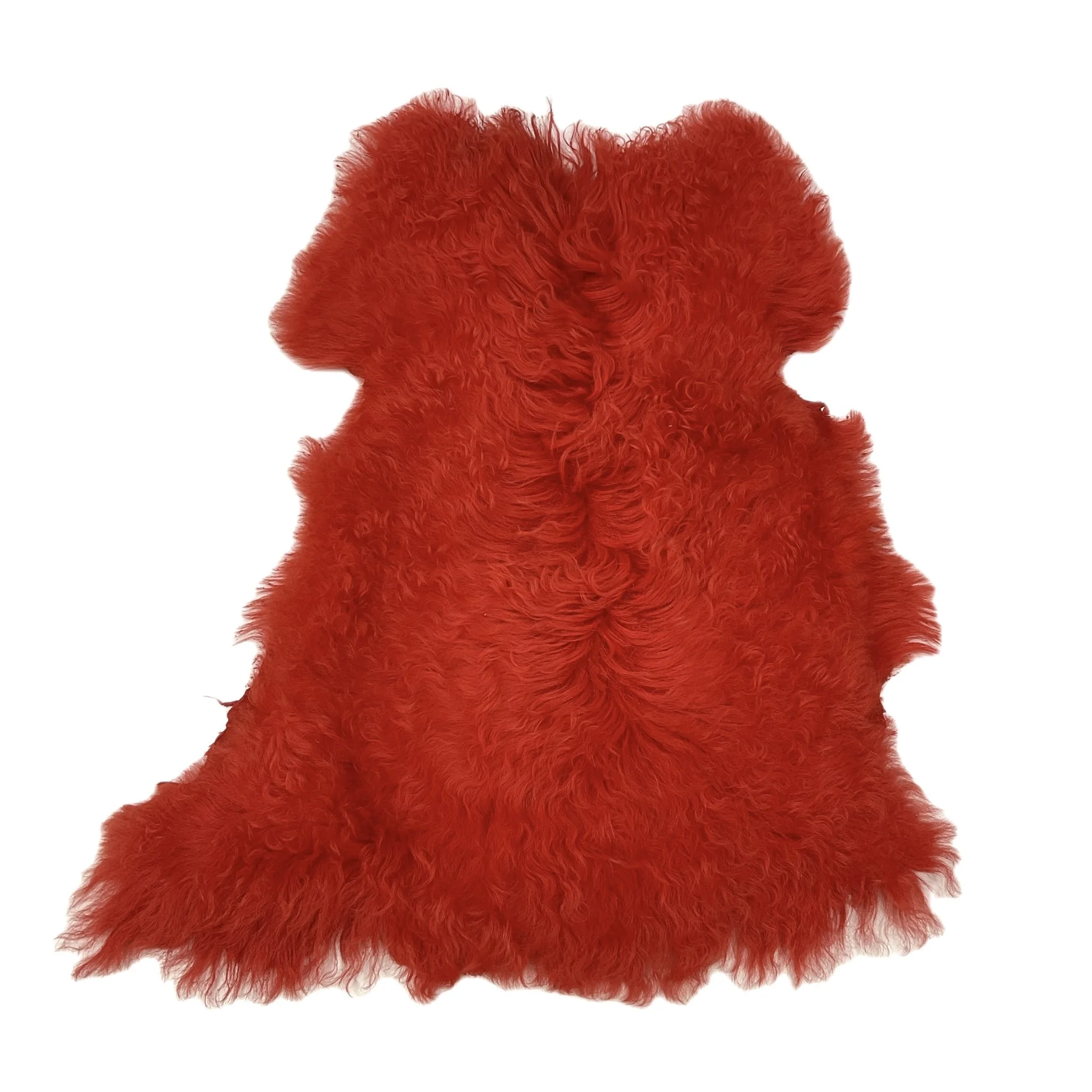 Red Long Haired Curly Shearling