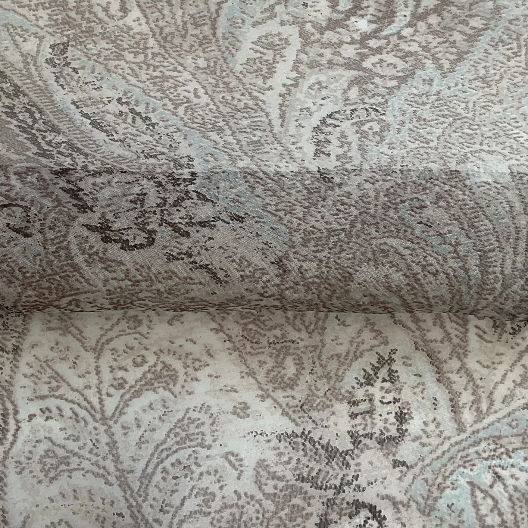 Paisley Print Silk Organza