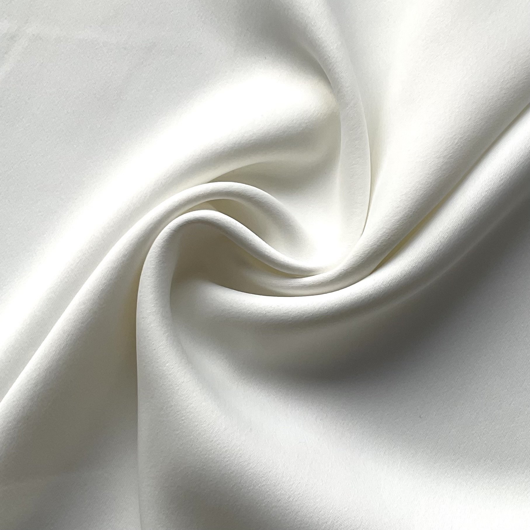 White Viscose/ Acetate Crepe Backed Satin