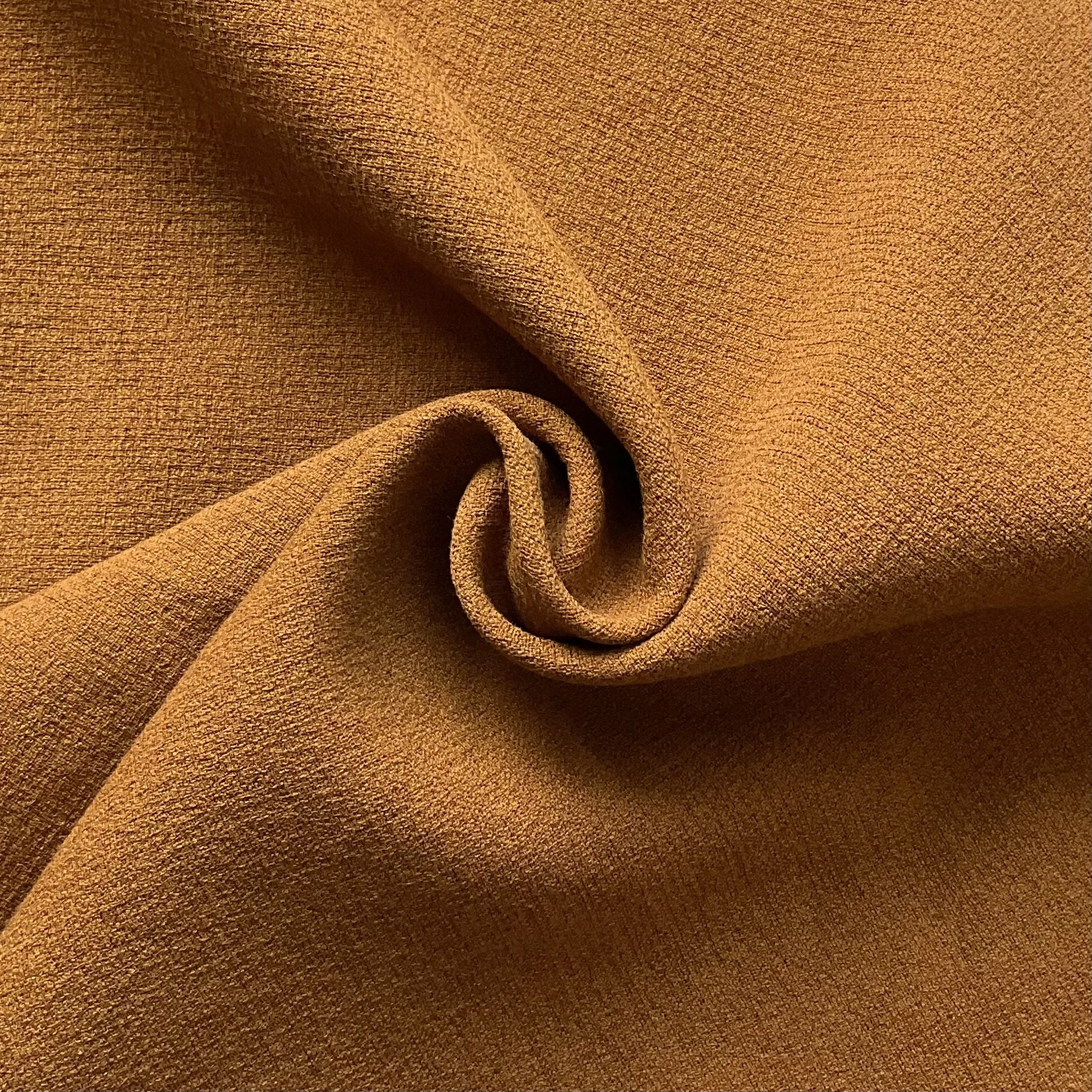 Deep Mustard Cotton Viscose Crepe