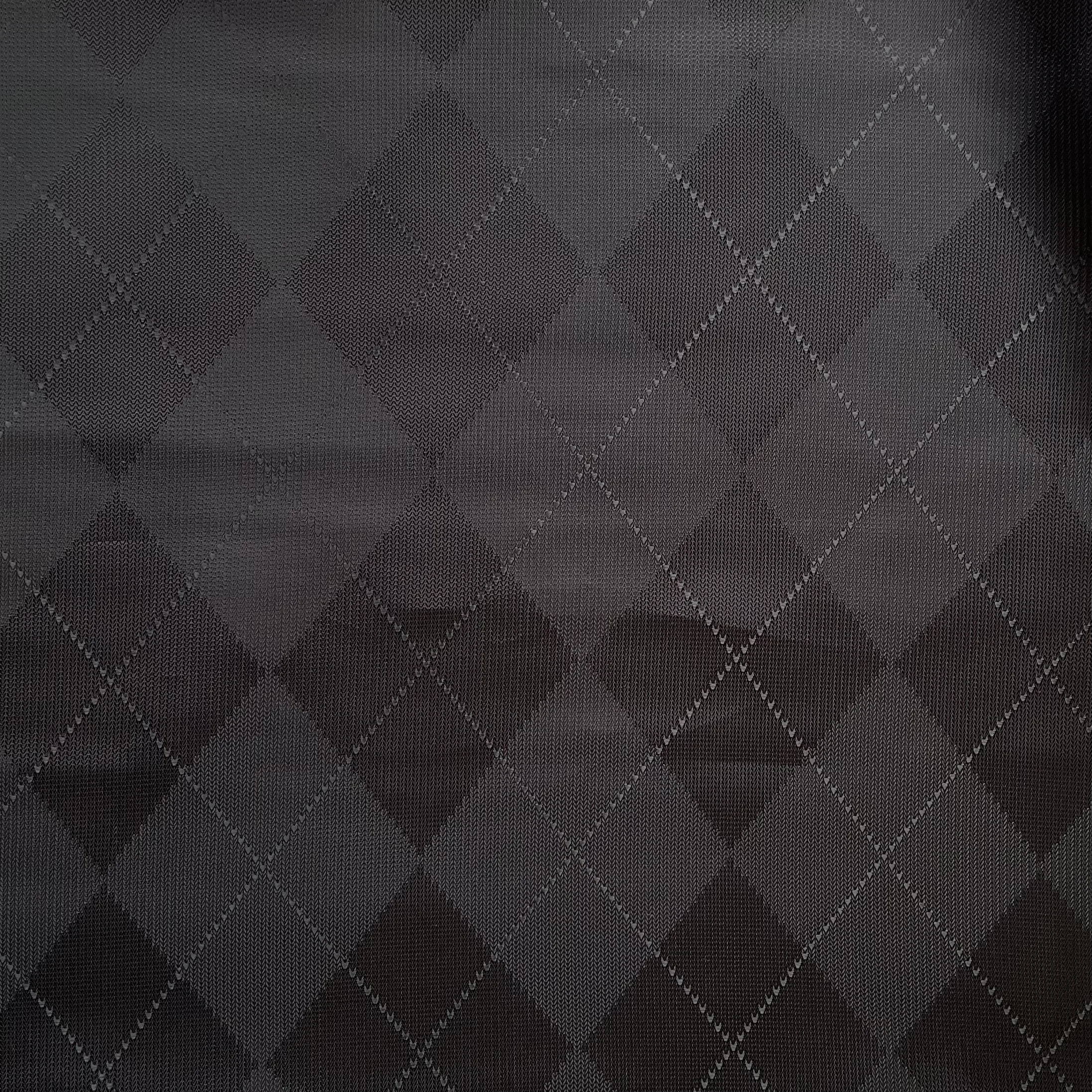 Black Textured Argyle Cupro