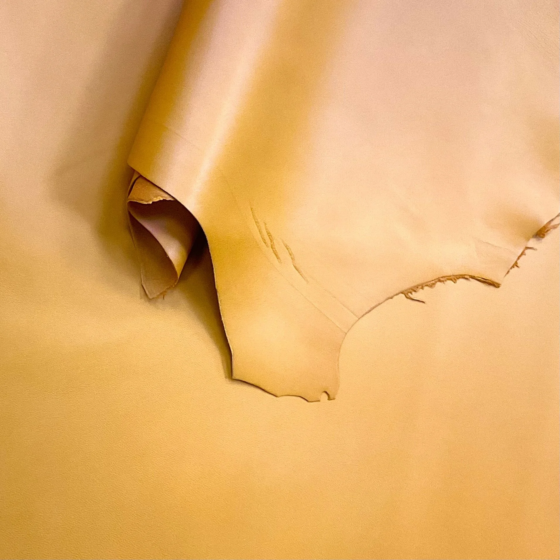 Bright Copper Hairsheep Italian Leather Nappa