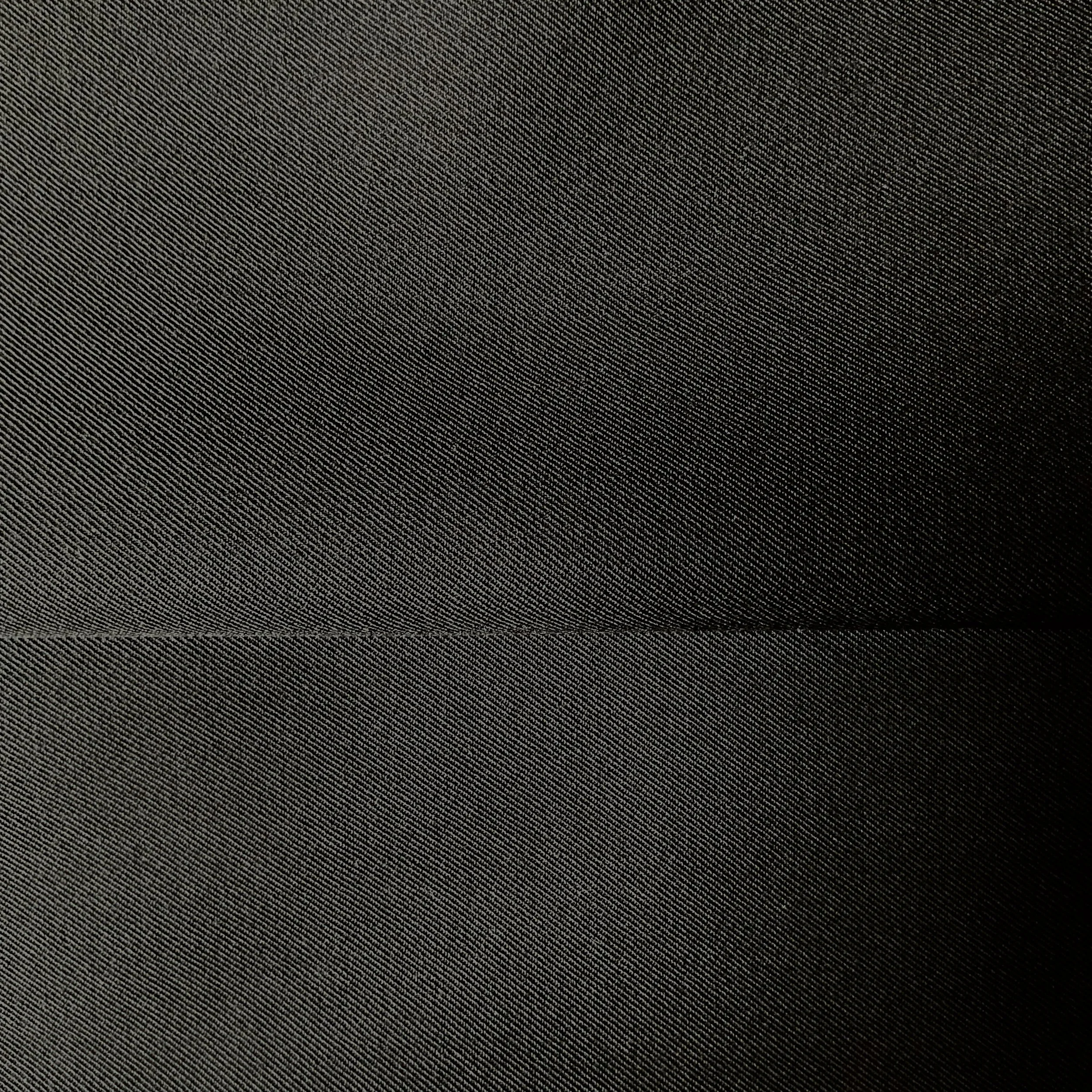 Black Wool Gaberdine