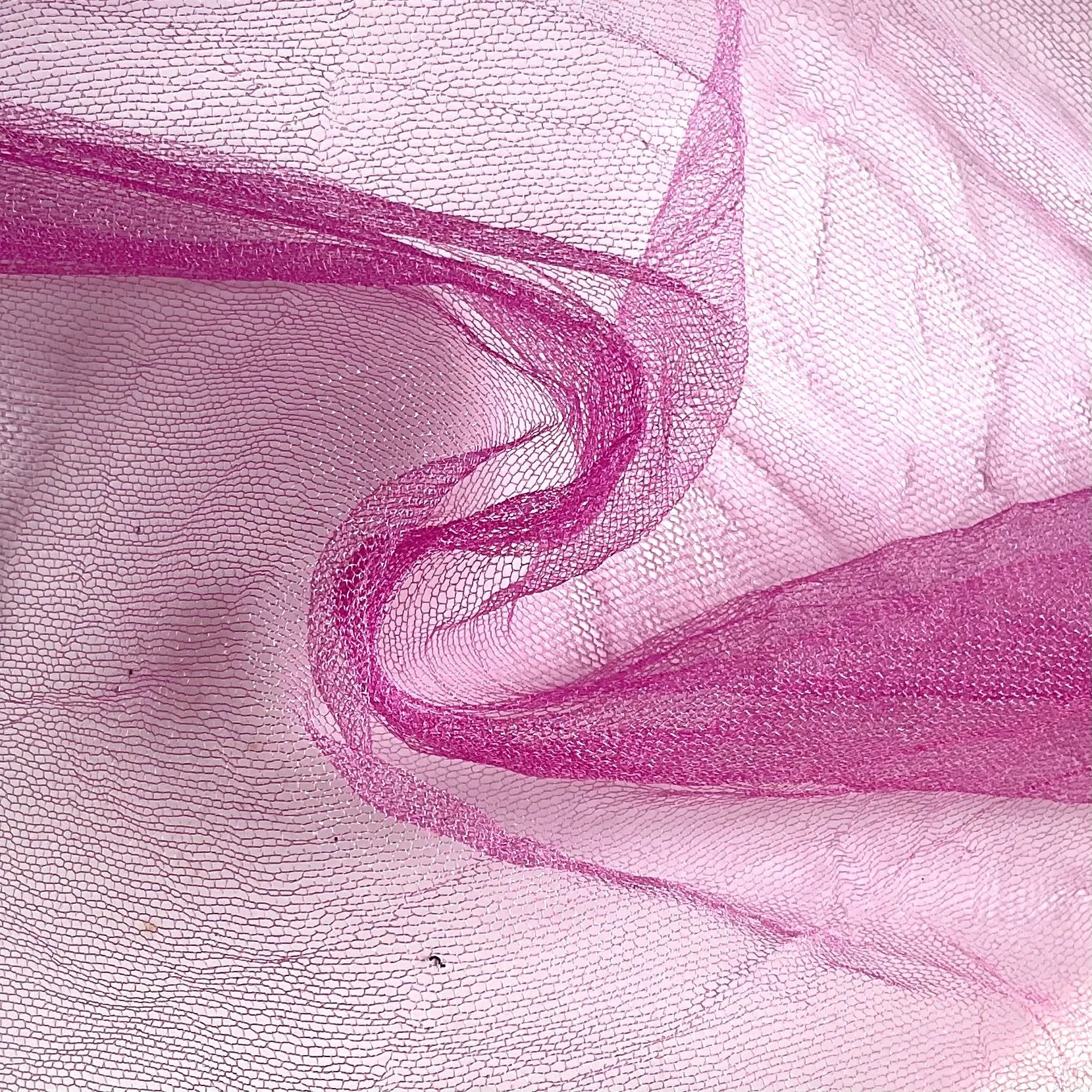 Hot Pink Fine Silk Tulle