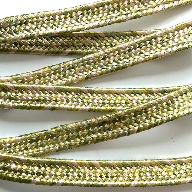Green Raffia Braid Trim