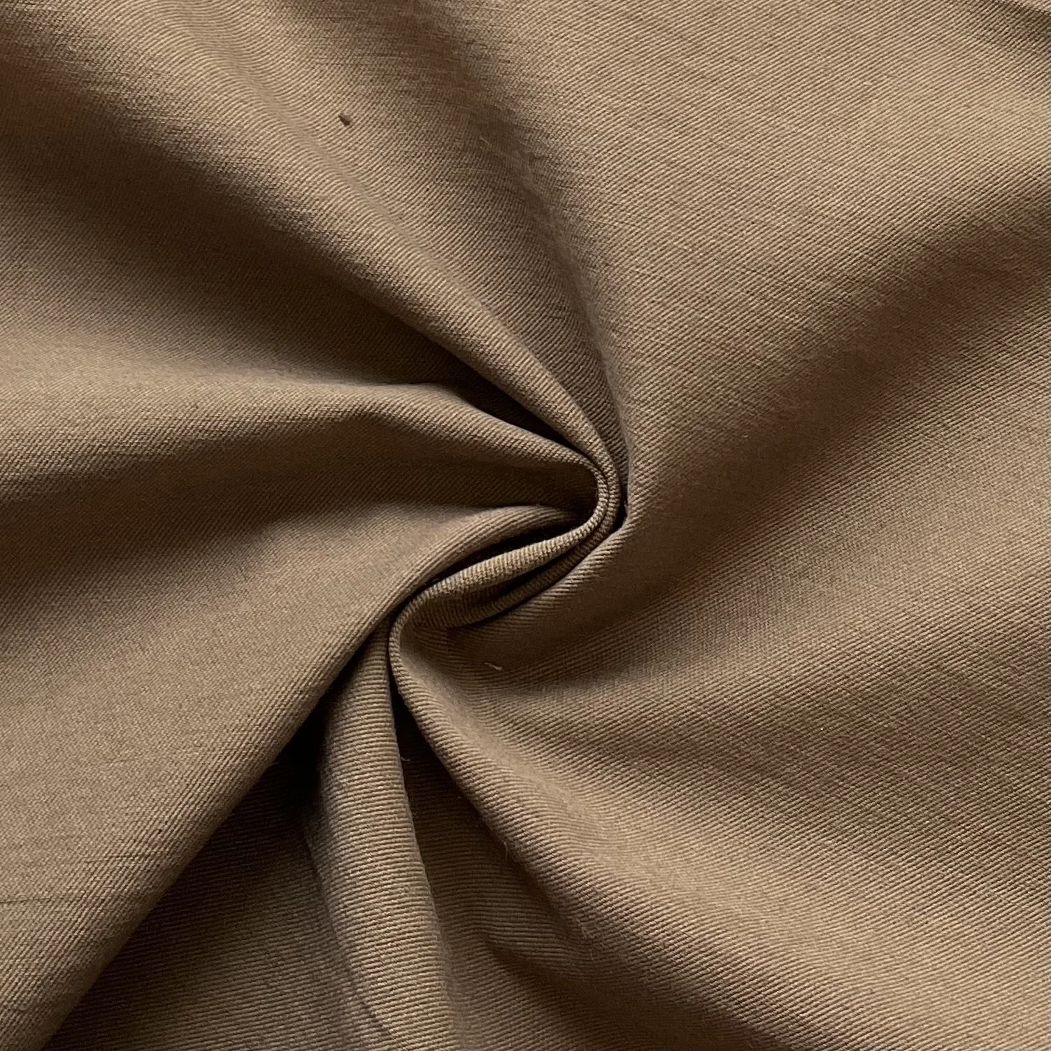 Nutmeg Brown Crisp Cotton Twill