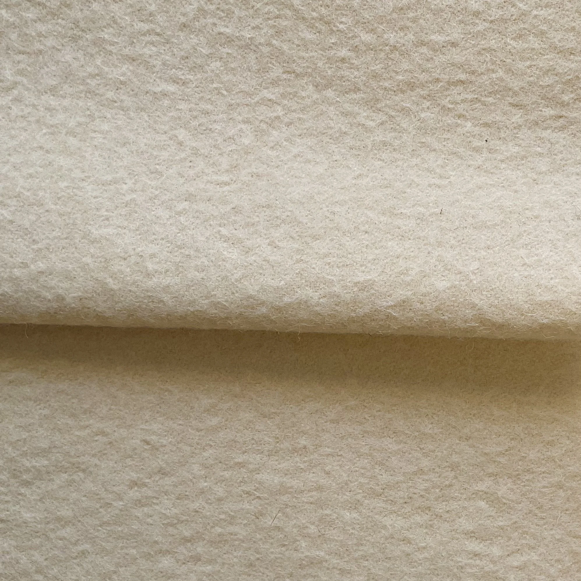 Cream Double Faced Heavy Brushed Coating Wool