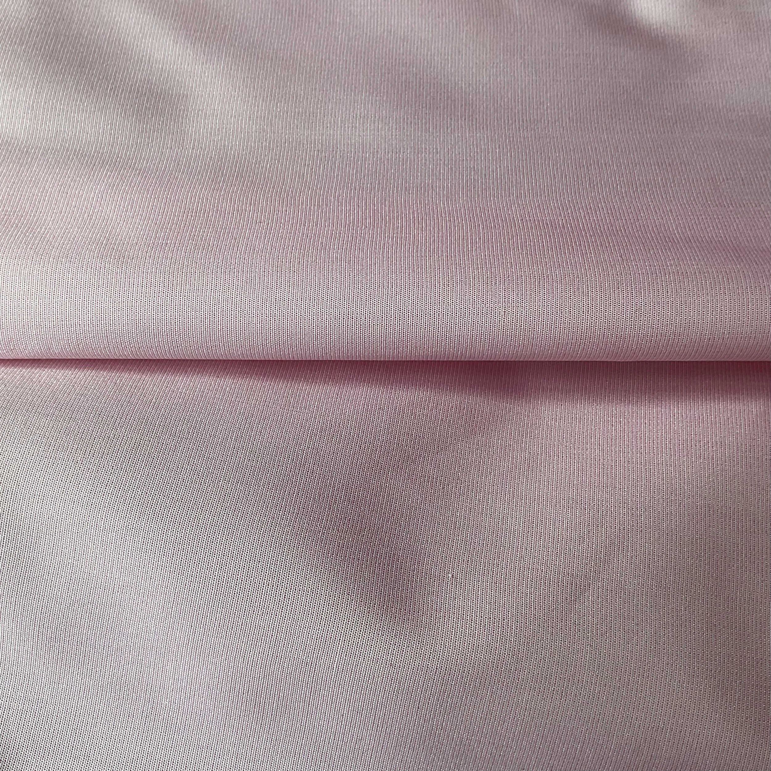 Pale Pink /White Micro Weave Stripe Cotton Shirting
