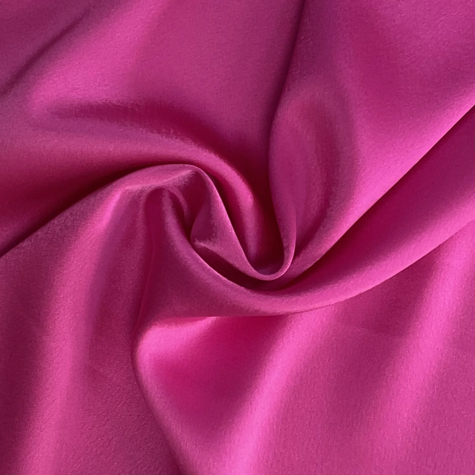 Fushia Pink Polyester Satin