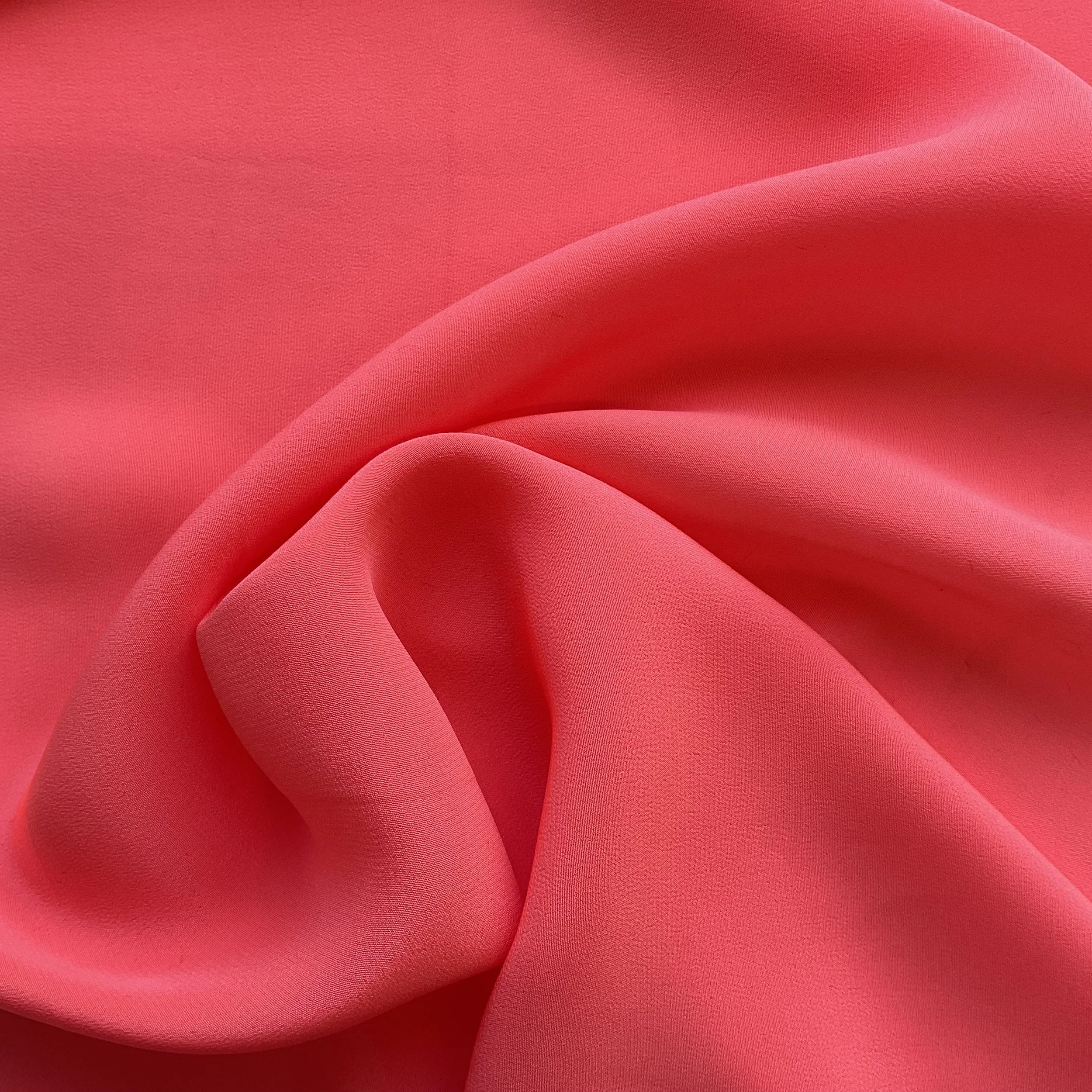 Flamingo Pink Silk Crepe de Chine £15/m