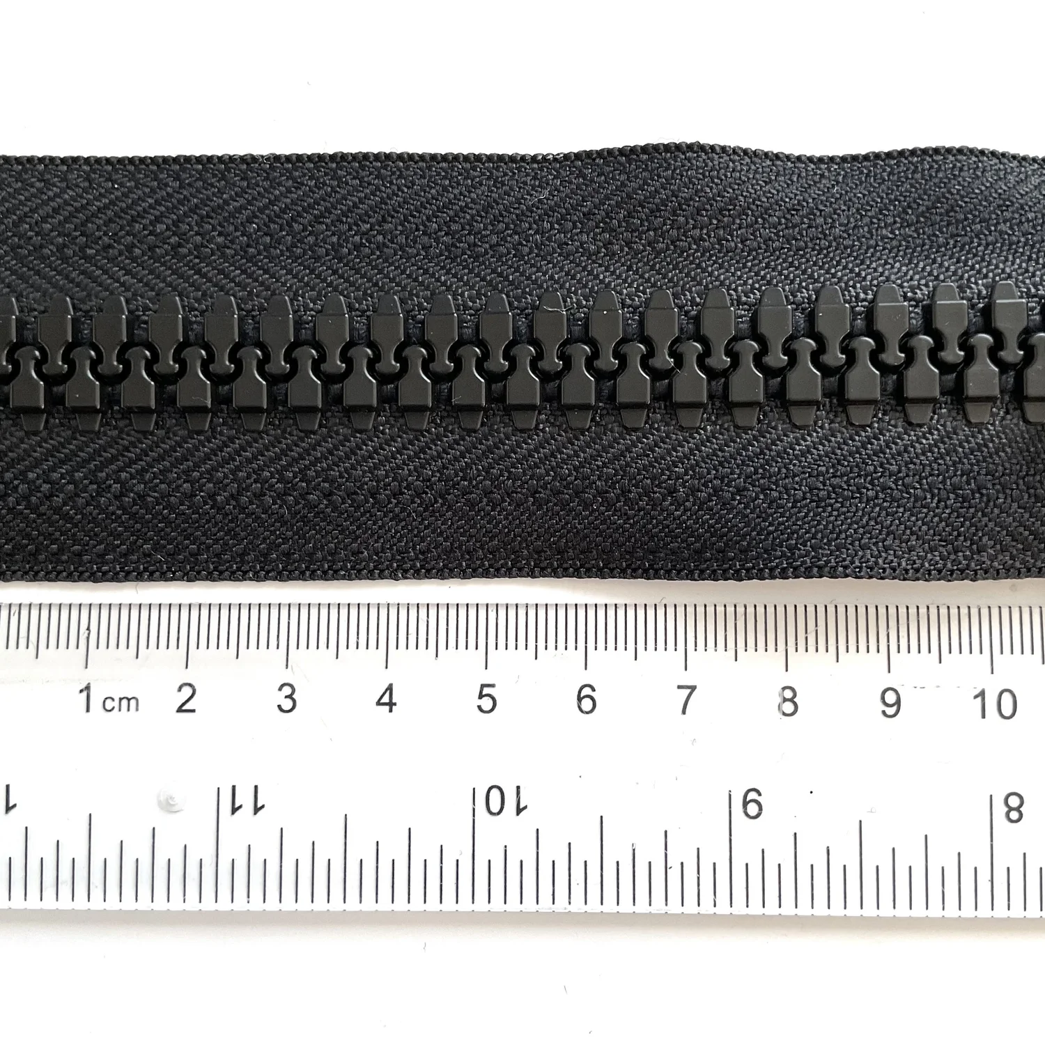 riri☺︎ Riri 8MM Closed Bottom Zipper with KTA Pull, Black/Brass