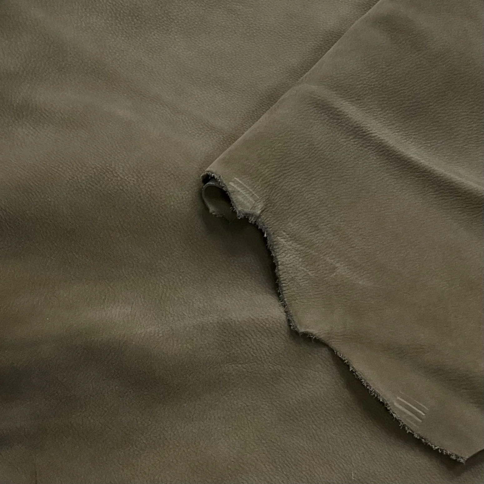 Mocha Nubuck Nappa Italian Leather Hide