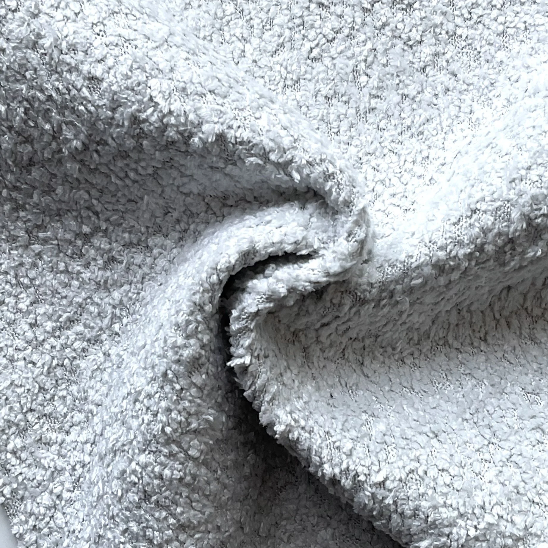 Platinum Grey Bouclé Heavy Upholstery