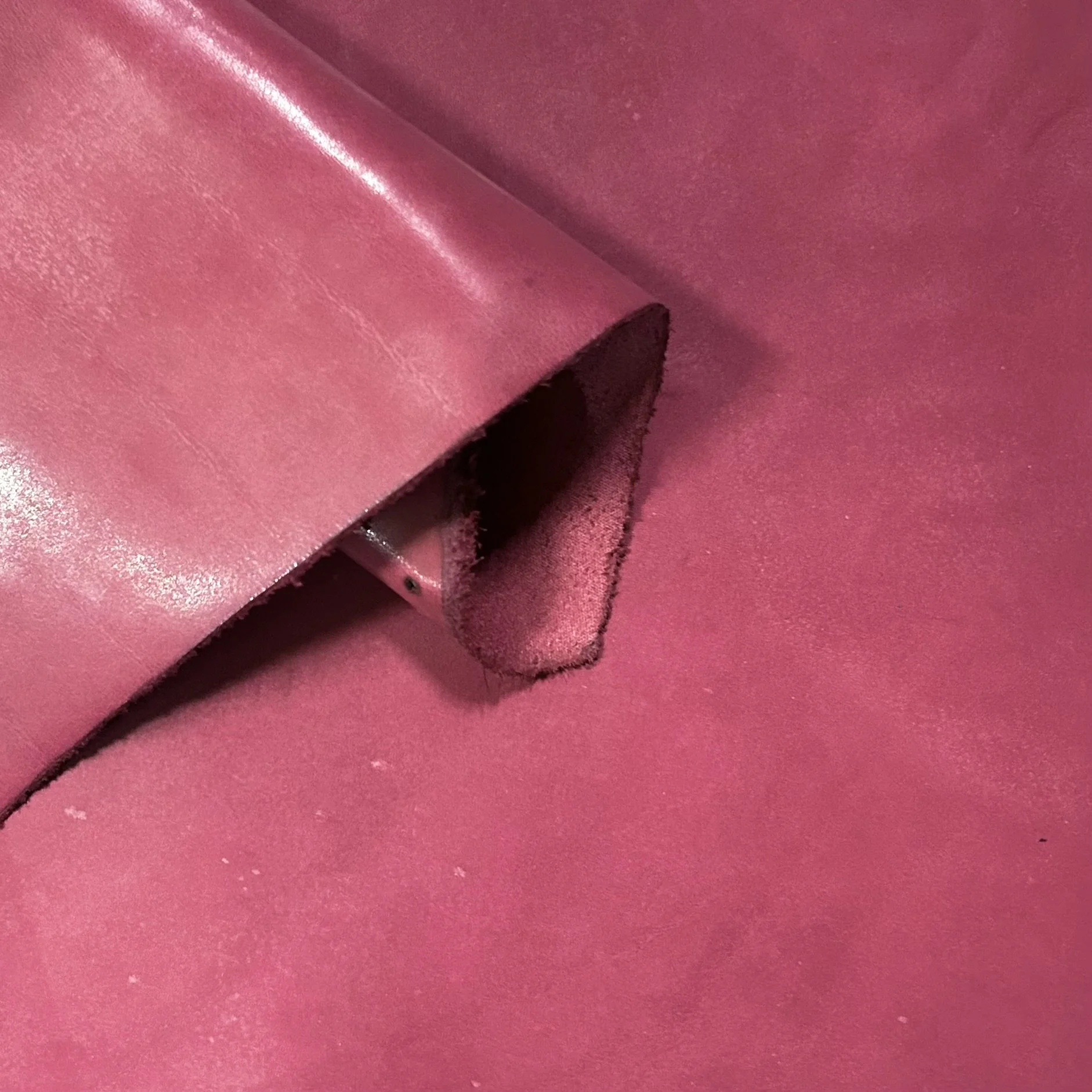 Rose Smooth Italian Leather Hide